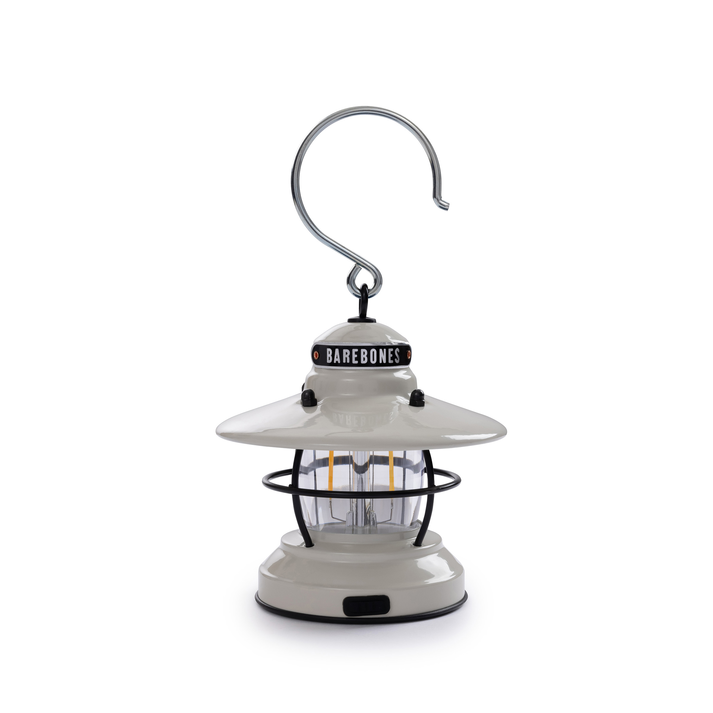 product: Barebones Edison Mini Lantern Vintage White shown