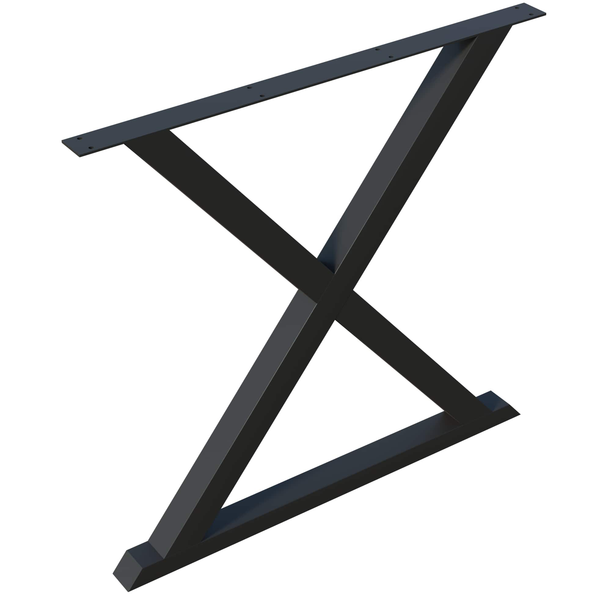 product: Designs of Distinction Island End, X-Base, Flat Black, 36'W x 34.5