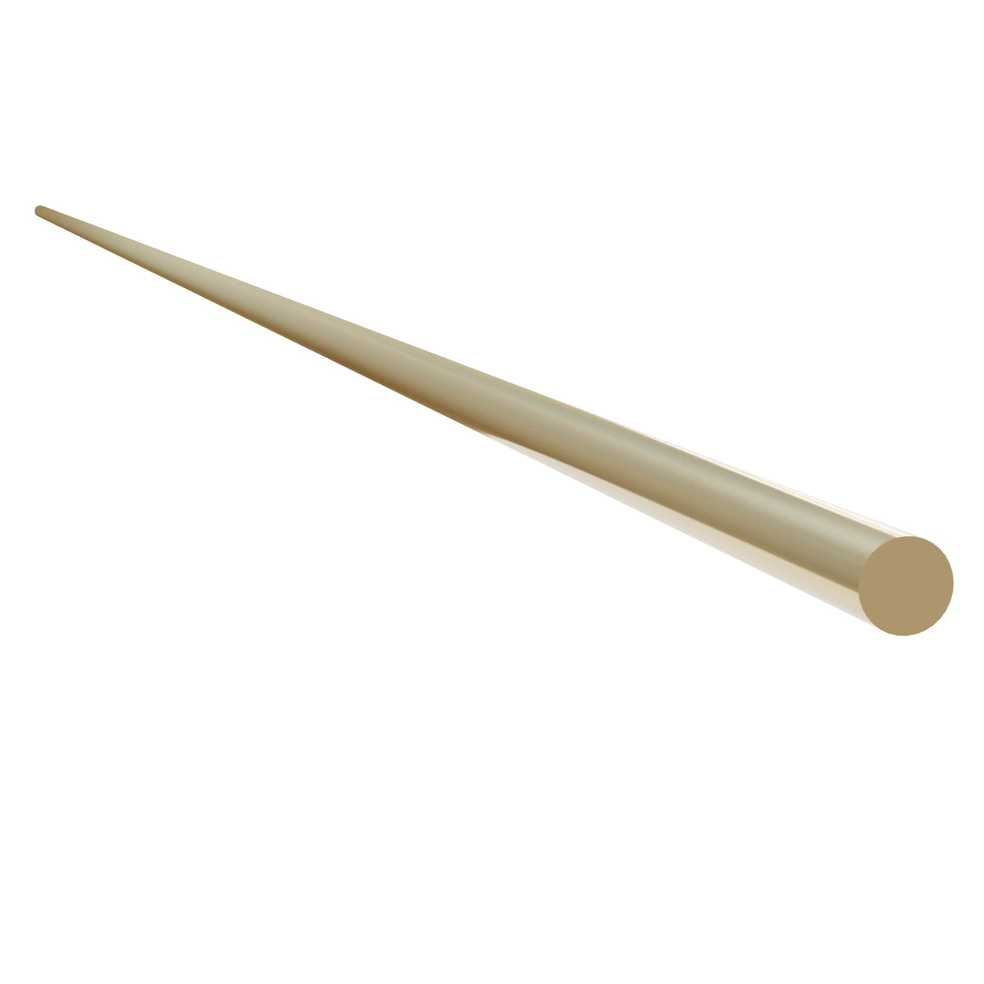product: Designs of Distinction Gallery Rail Rod, Polished Brass, 6mm x 36