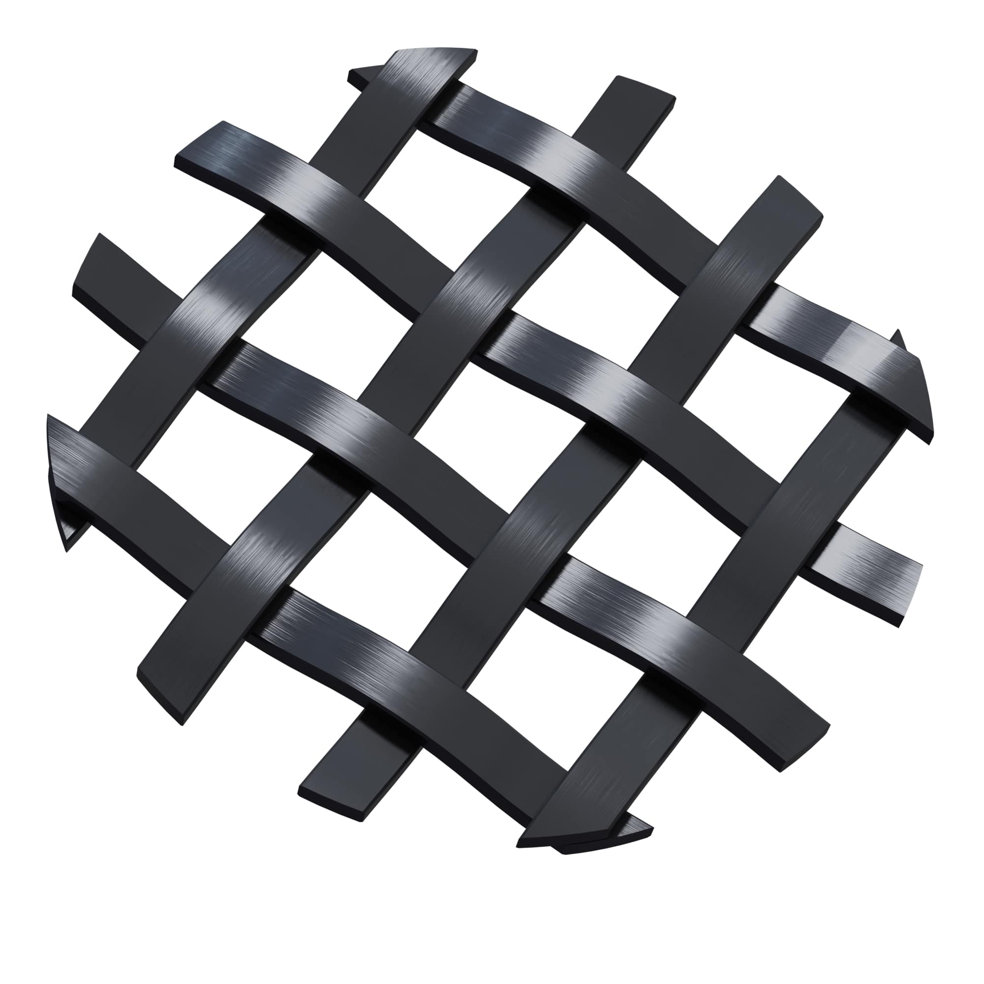 product: Designs of Distinction .375'' Single Flat Diamond Decorative Grille - Flat Black, 18''W x 48''L Sheet shown