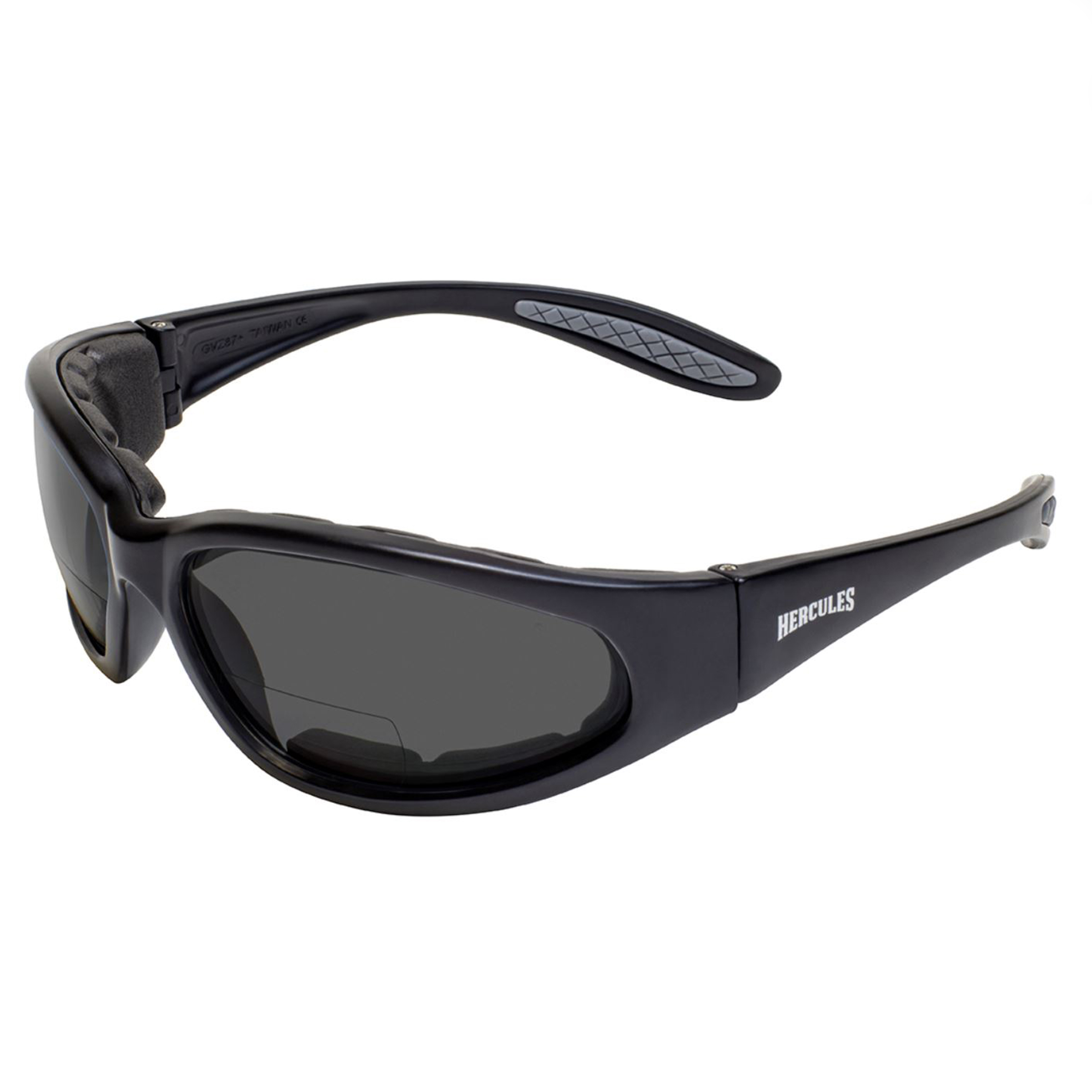 product: Global Vision Eyewear Hercules +1.50 Smoke Anti-Fog Bifocal Safety Lenses shown