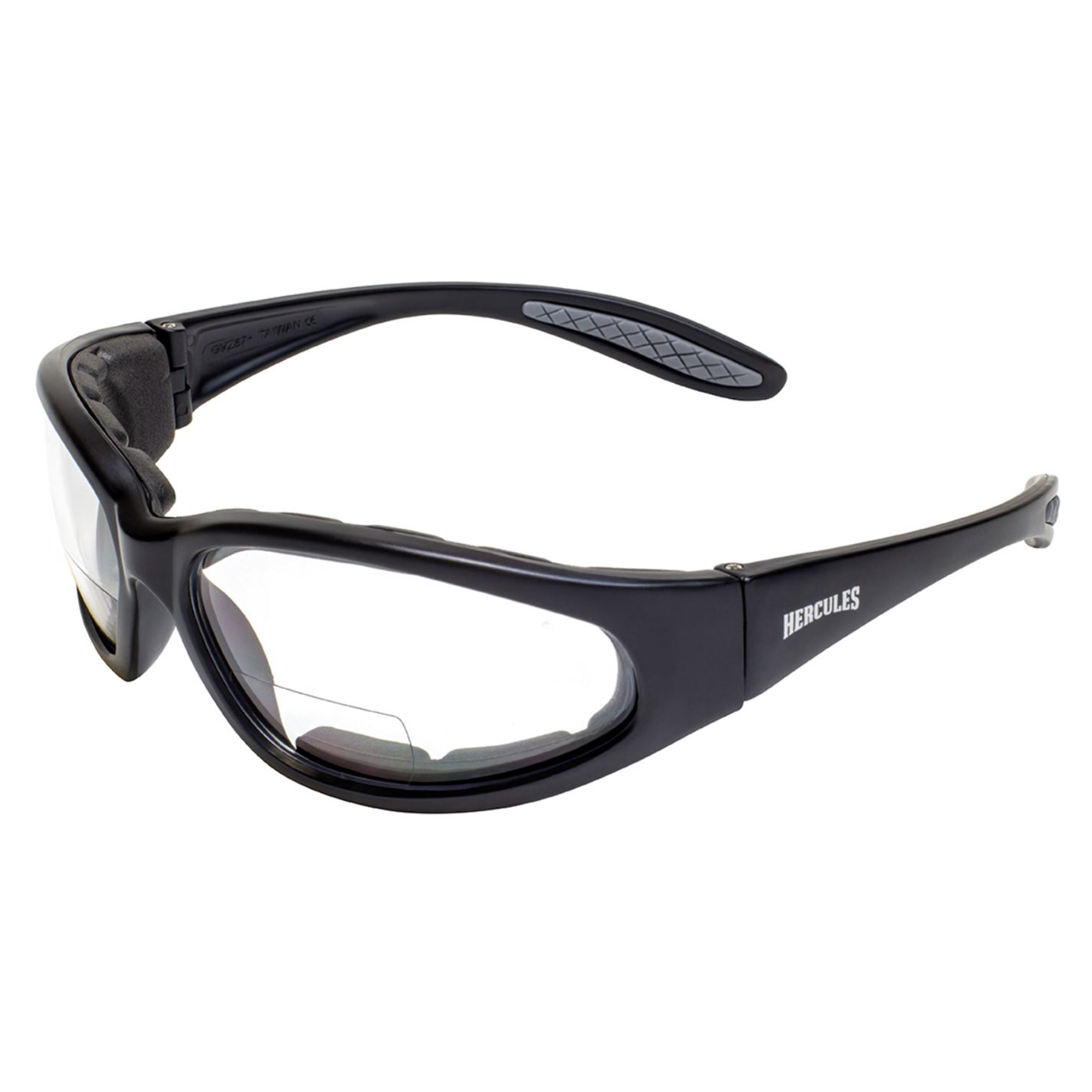 product: Global Vision Eyewear Hercules +2.00 Clear Anti-Fog Bifocal Safety Lenses shown