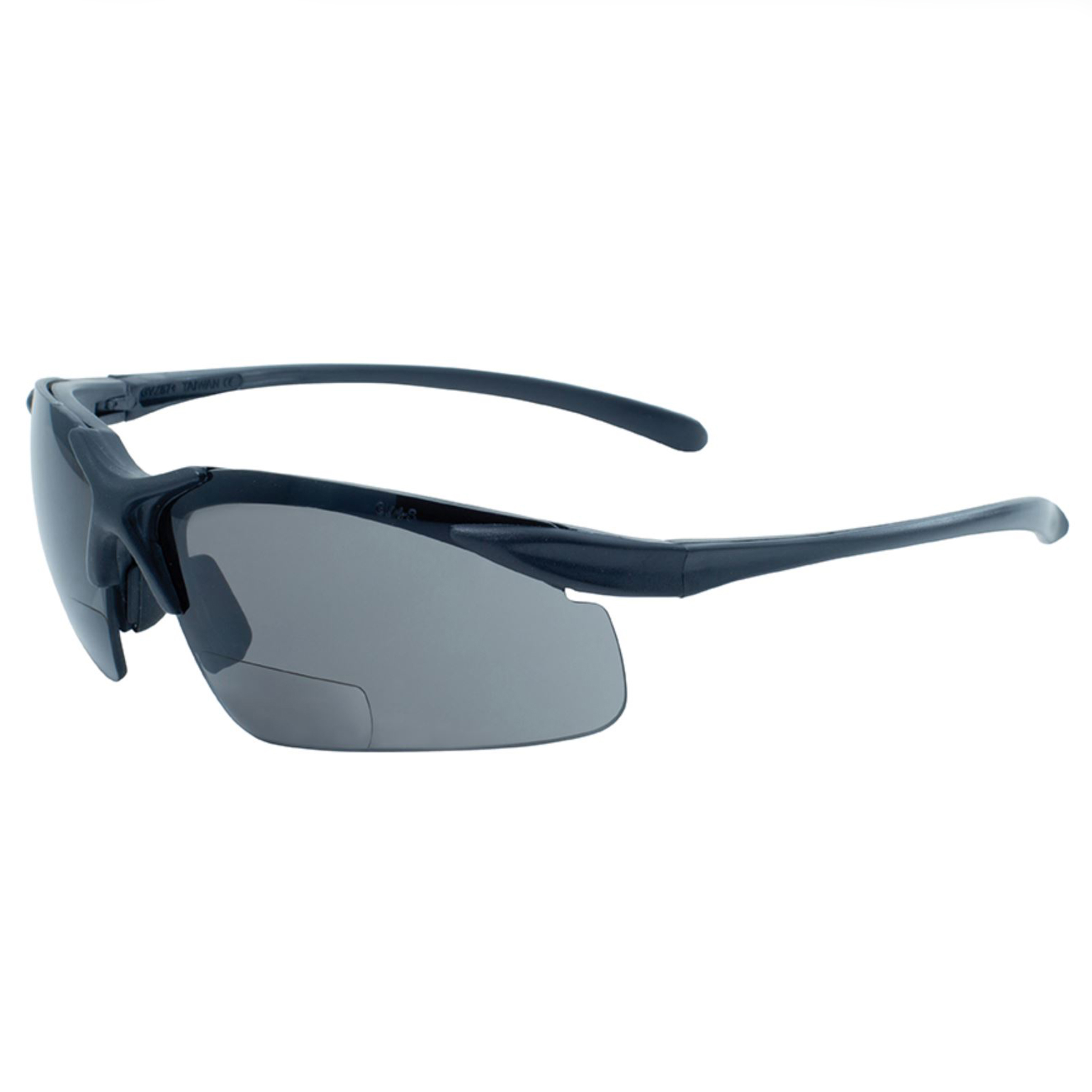 product: Global Vision Eyewear Apex +2.50 Smoke Bifocal Safety Lenses shown