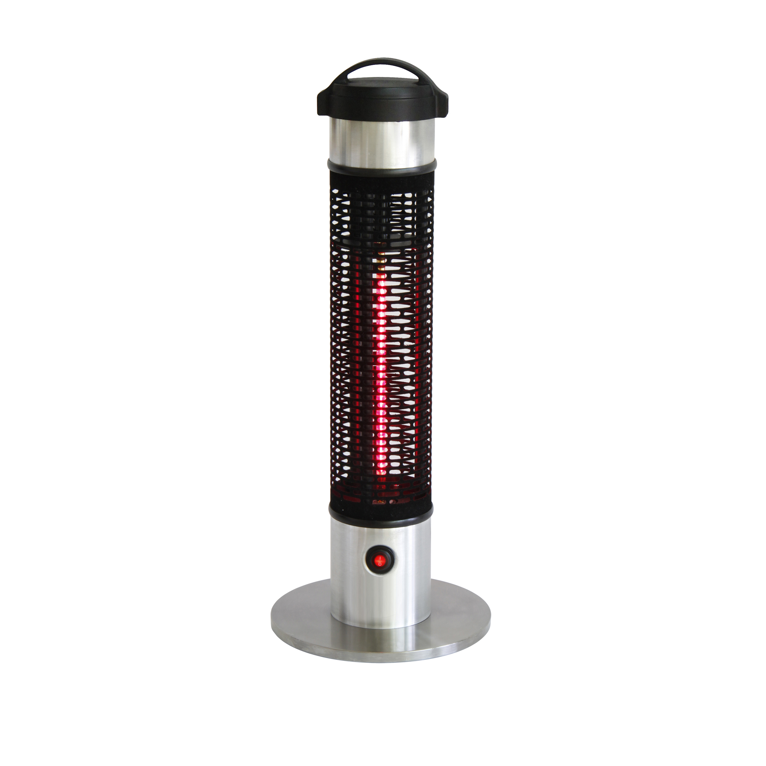 product: Energ+ Portable Infrared Electric Outdoor Heater - Fits Under table shown