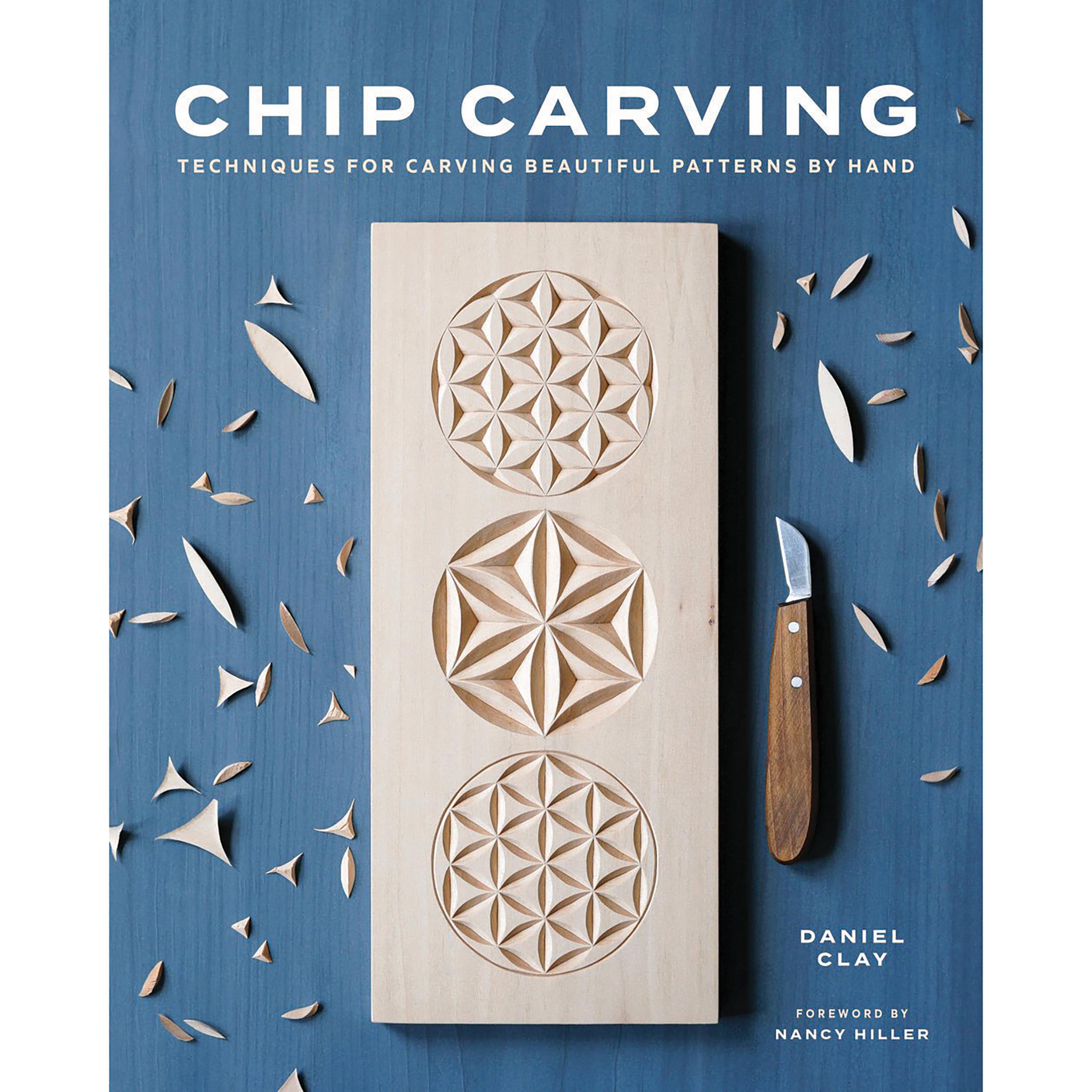 product: Blue Hills Press Chip Carving - Techniques for Carving Beautiful Patterns by Hand shown
