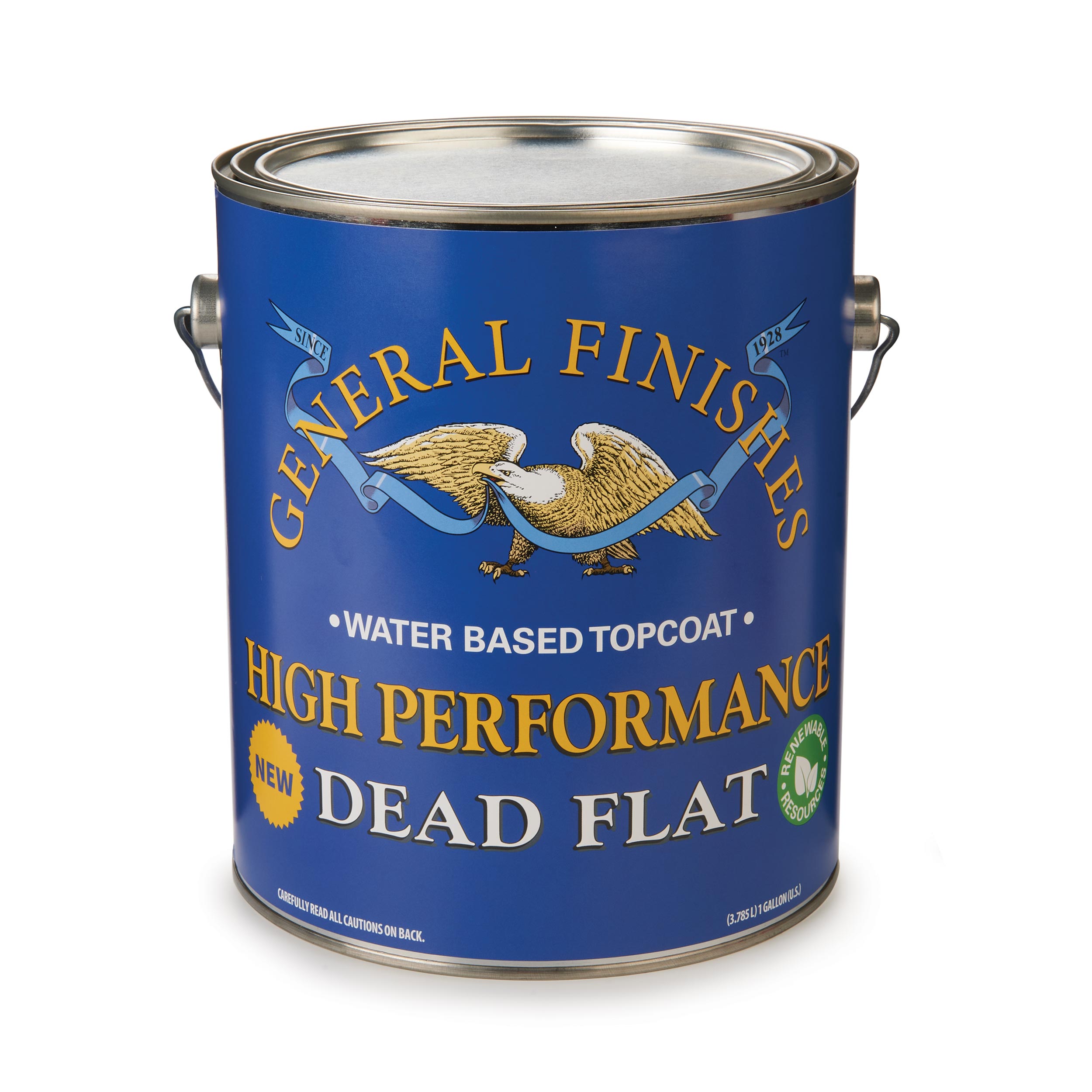 product: General Finishes High Performance Dead Flat Topcoat - Gallon shown
