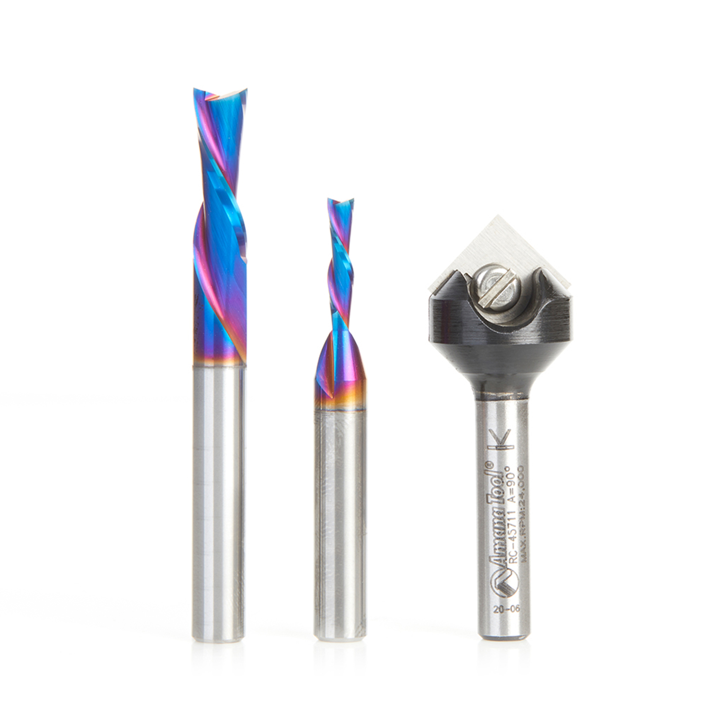 product: Amana Tool AMS-299-T 3-piece CNC Starter Spektra Bit Set 1/4