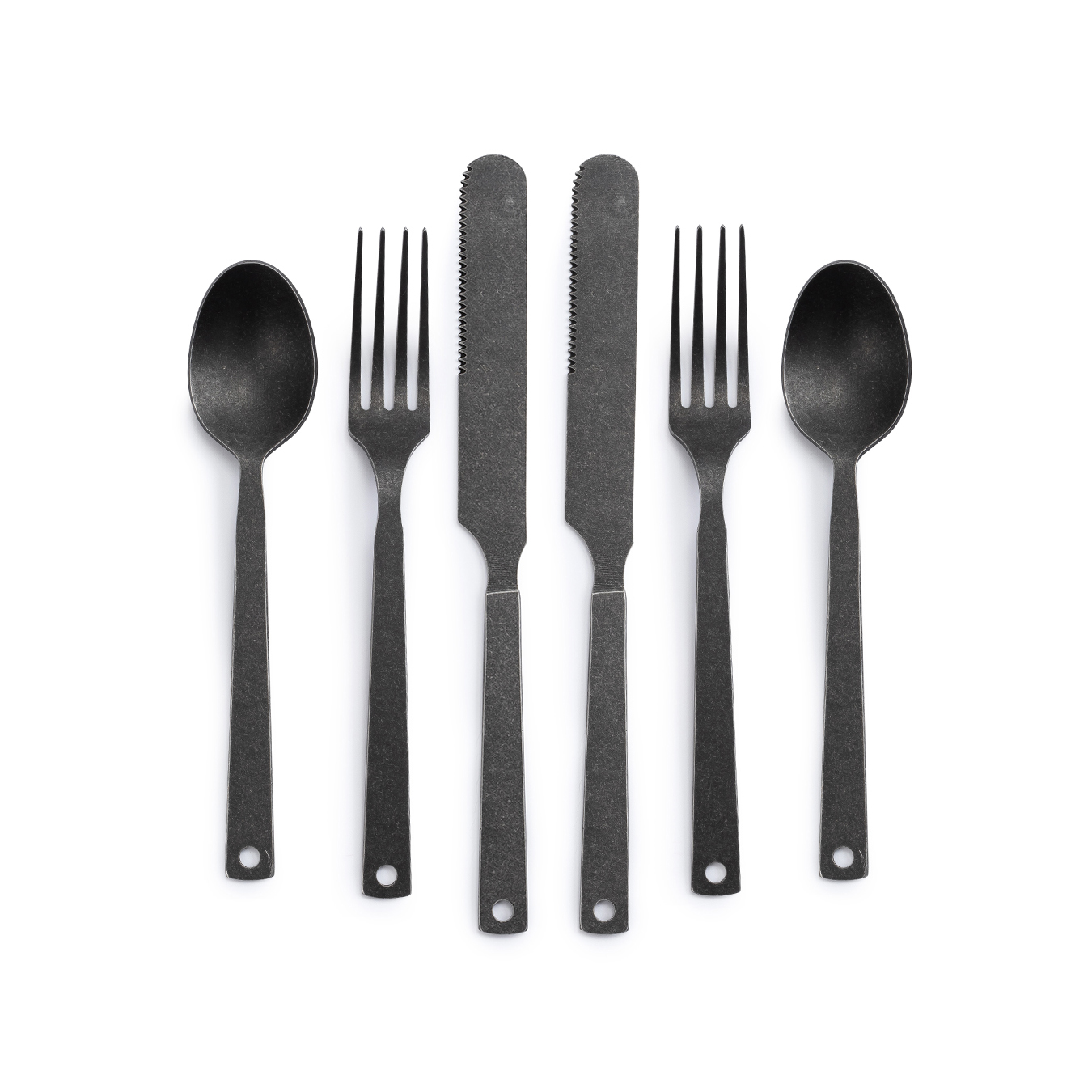 product: Barebones Flatware Set Matte Indoor/Outdoor shown