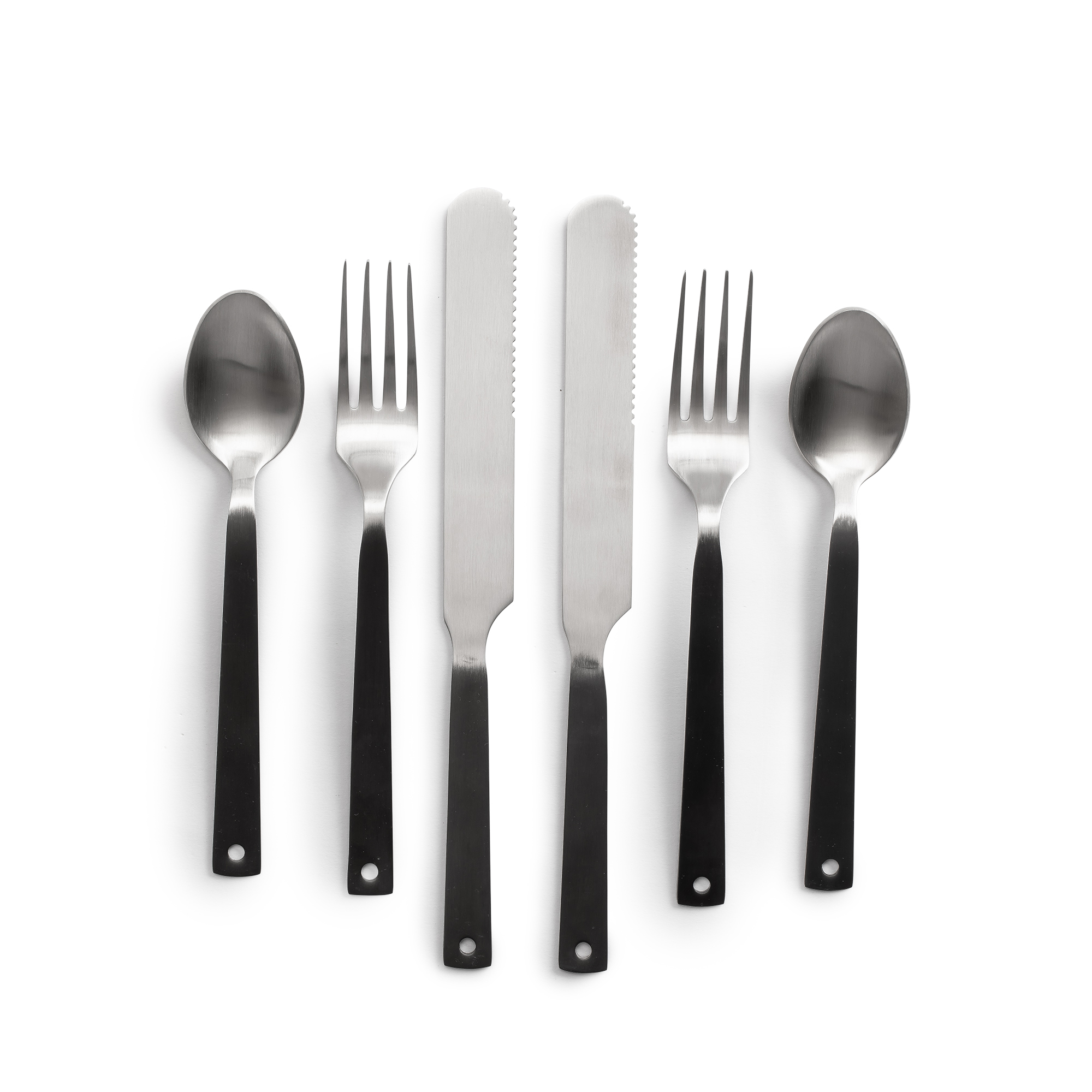 product: Barebones Flatware Set Polished Indoor/Outdoor shown