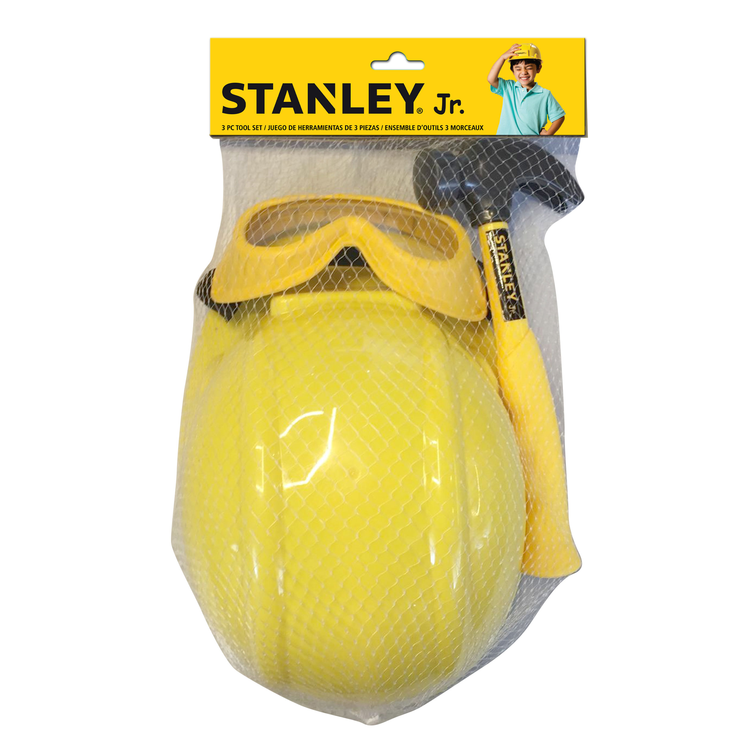 product: Stanley Jr. Pretend Play Tool Set, 3 PC Set shown