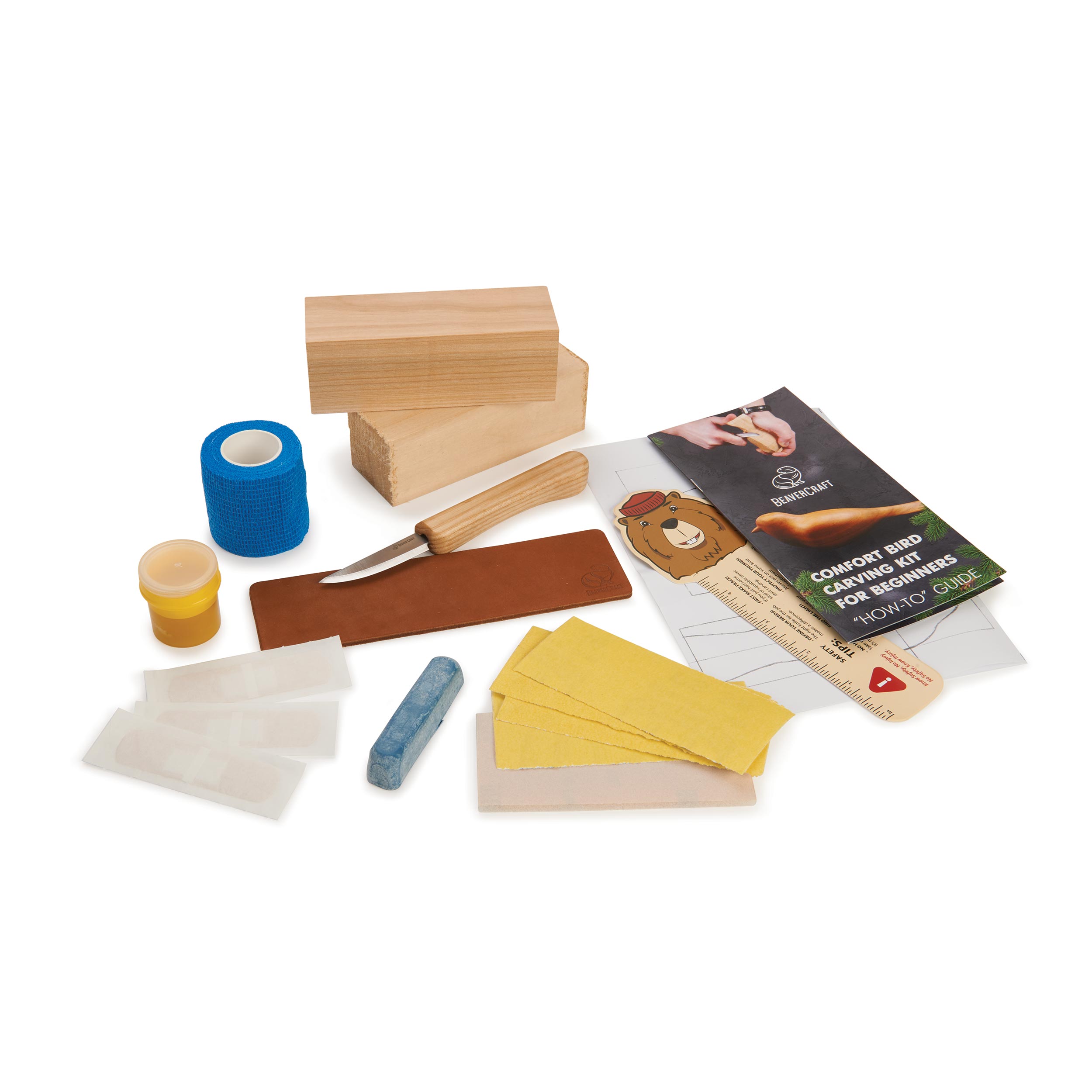 product: Beavercraft Comfort Bird Carving Kit shown