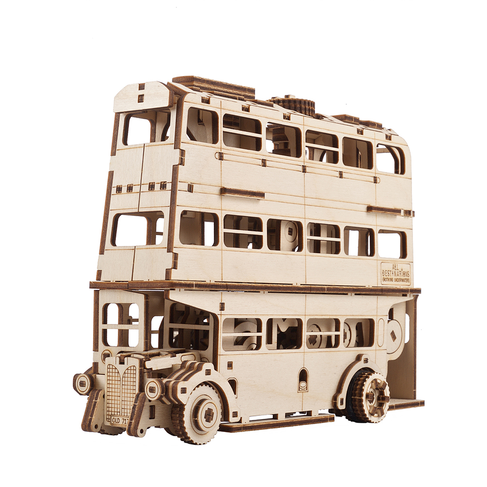 product: UGears Knight Bus Wooden Craft Kit shown