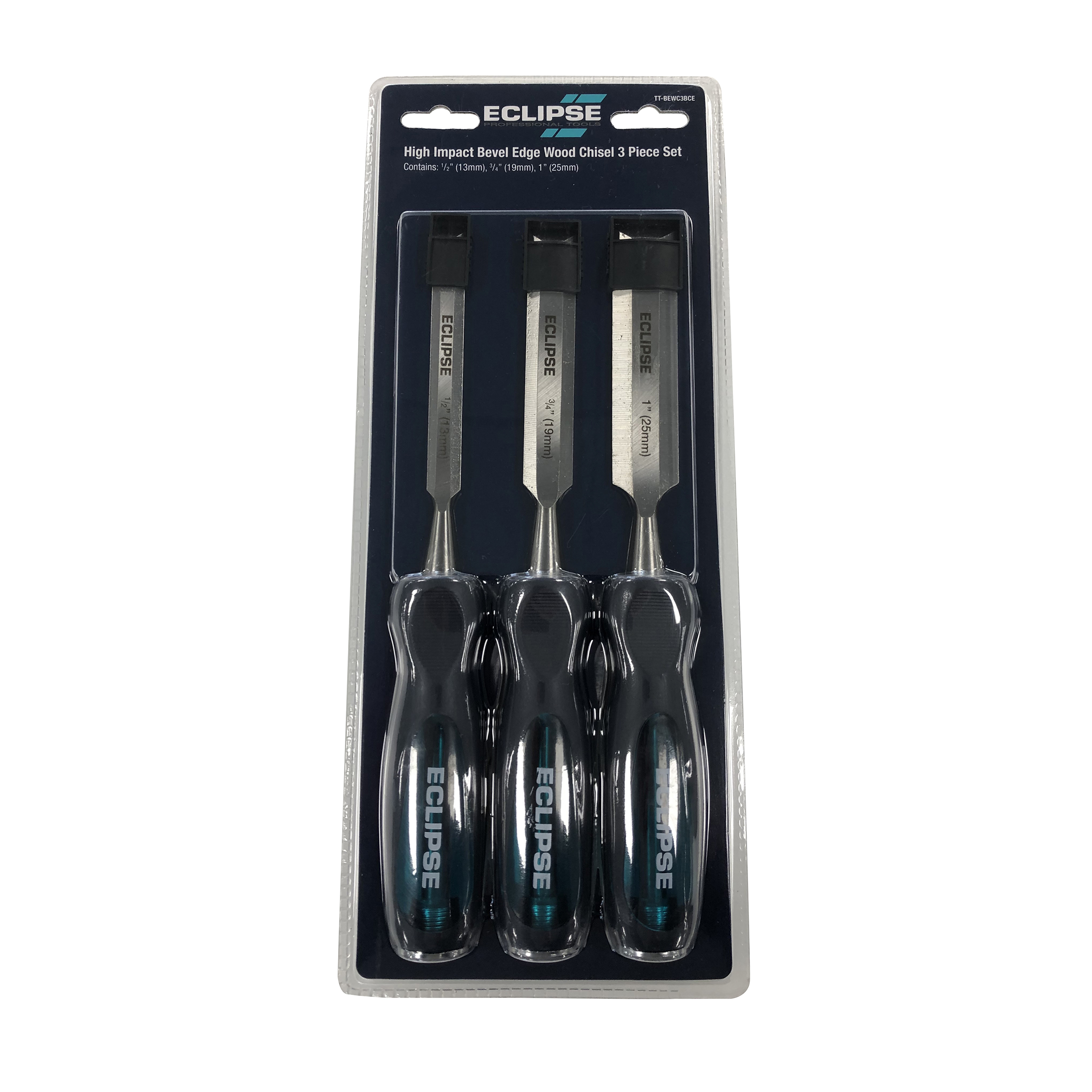 product: Eclipse 3pc High Impact Through Tang Chisel Set 1/2