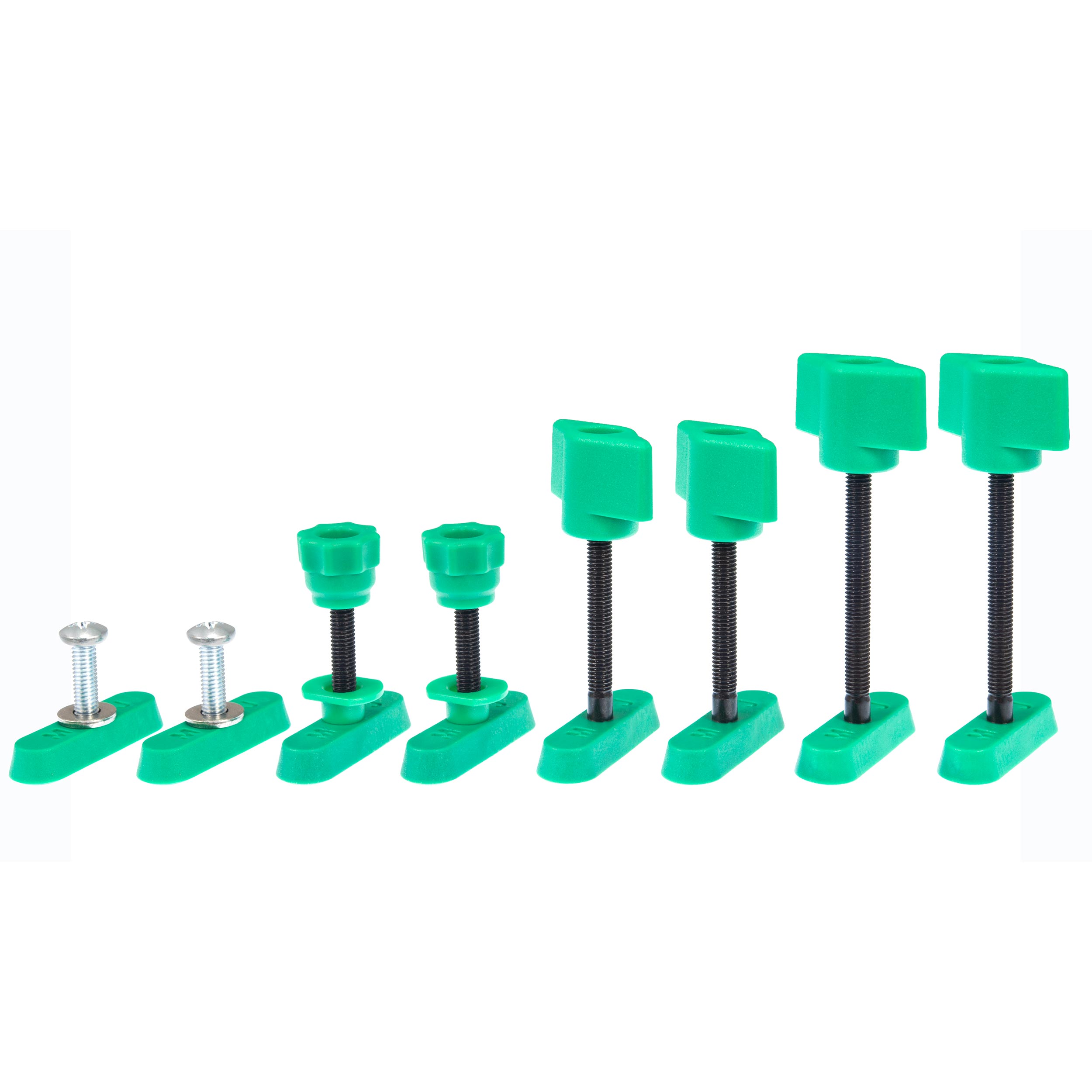 product: Microjig MATCHFIT Dovetail Track Hardware Variety Pack 2.0 shown