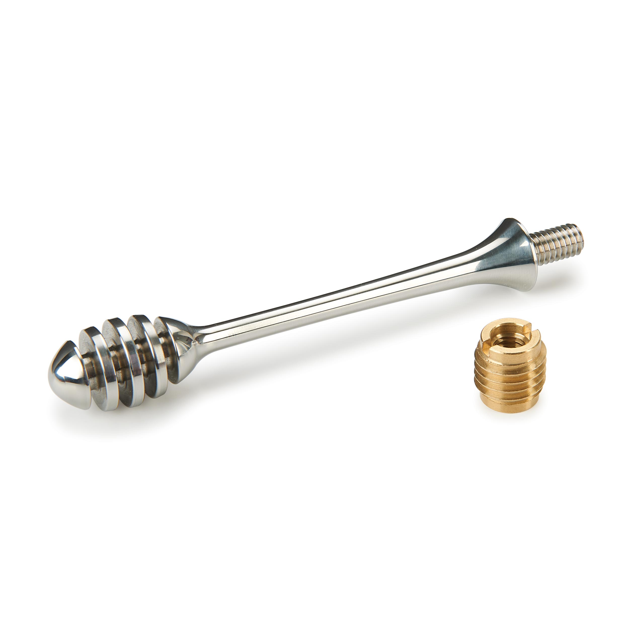 product: WoodRiver Stainless Steel Honey Dipper Turning Kit shown