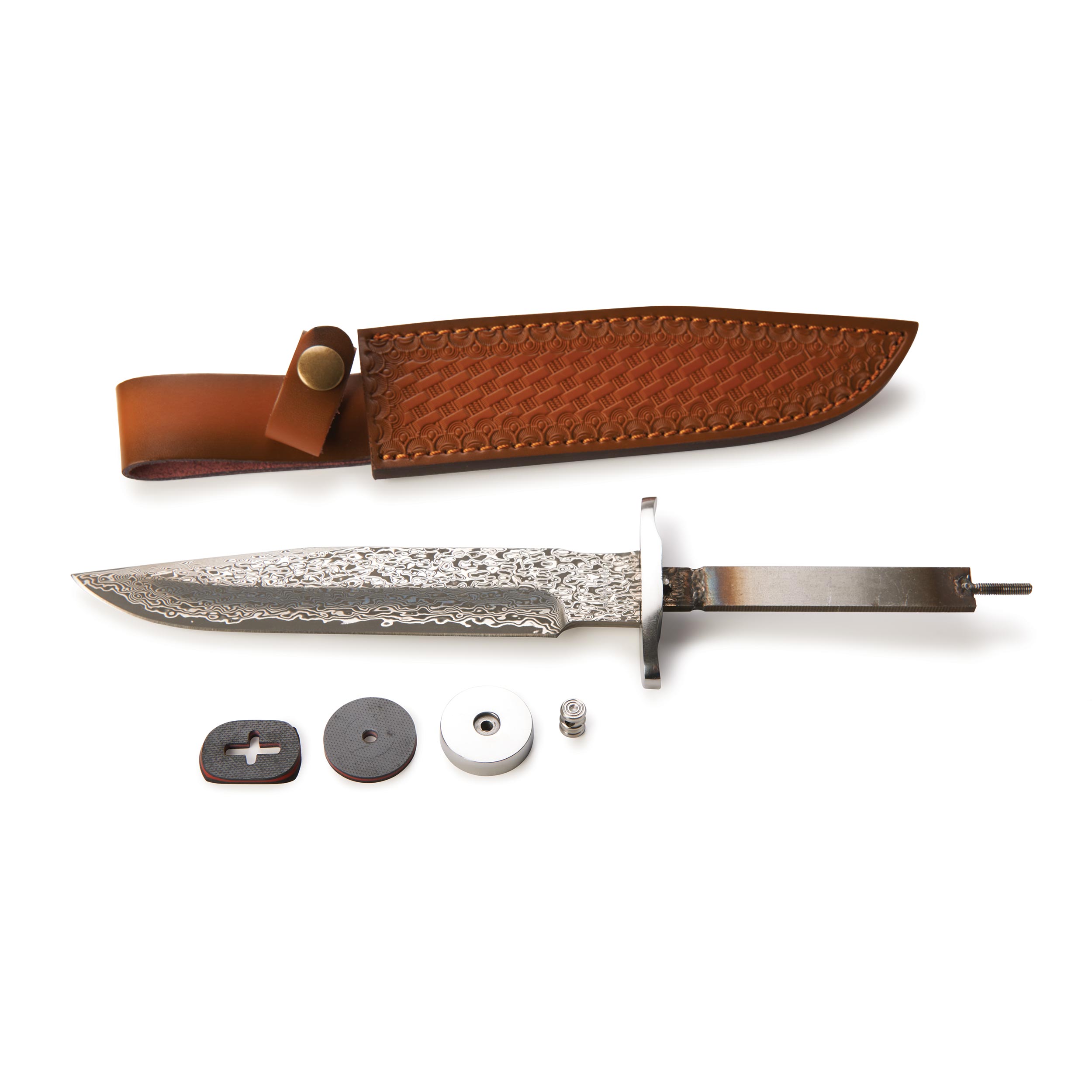 product: Sarge Honor Damascus Fixed Blade Knife for Hunting and Fishing - 12