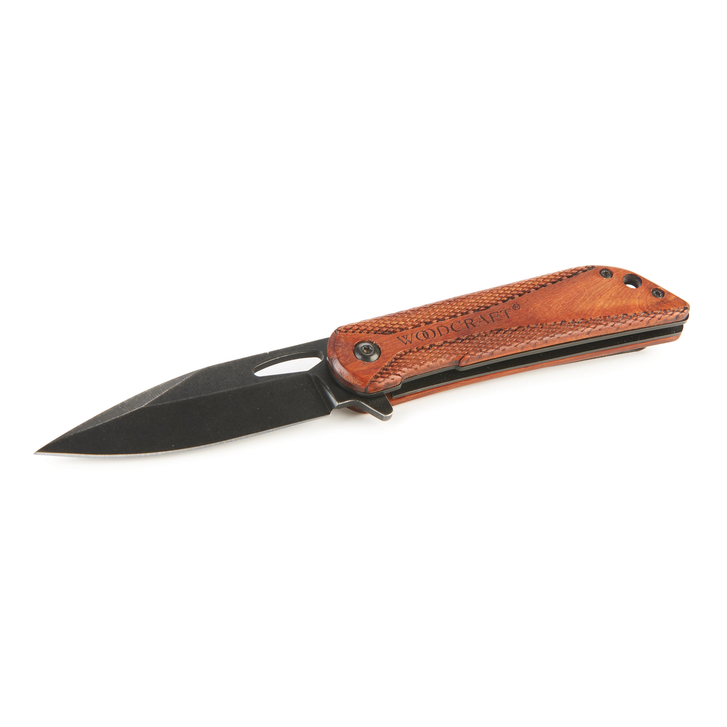 product: Sarge 2023 Edition Woodcraft Drop Point Swift Assist Opening Pocket Knife - 3