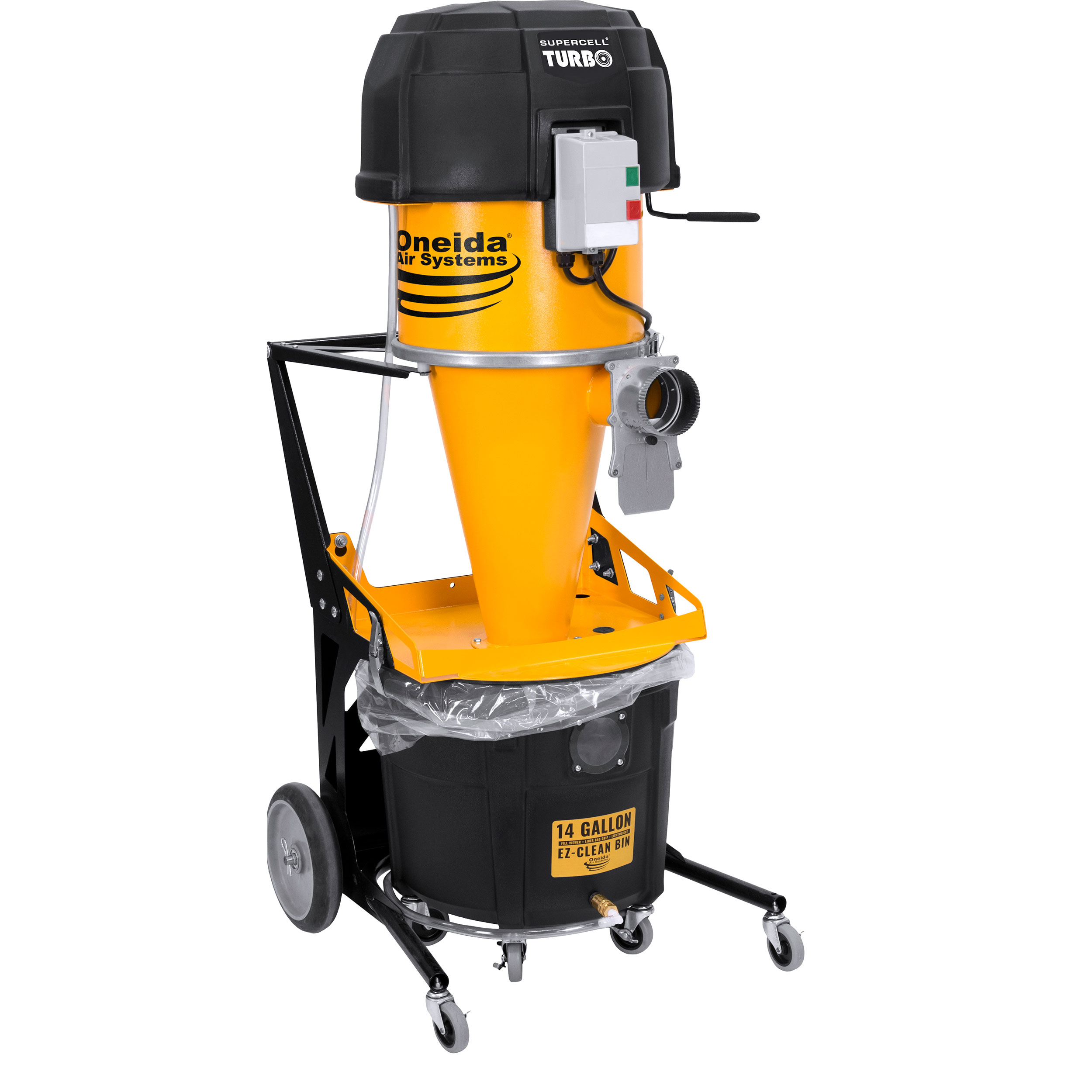 product: Oneida Air Systems Supercell Turbo 14-Gallon Portable High-Pressure Dust Collector shown