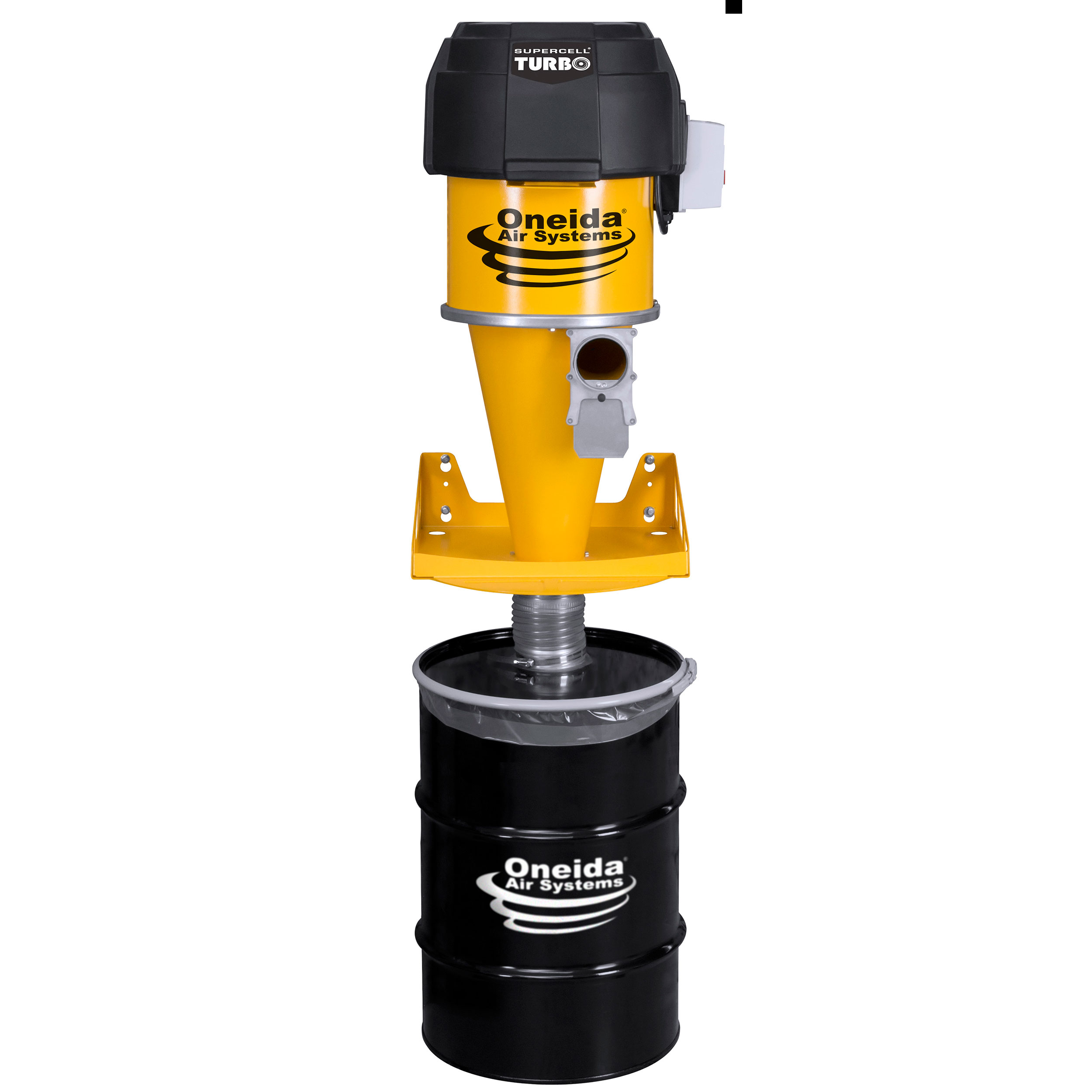 product: Oneida Air Systems Supercell Turbo 30-Gallon High-Pressure Dust Collector shown
