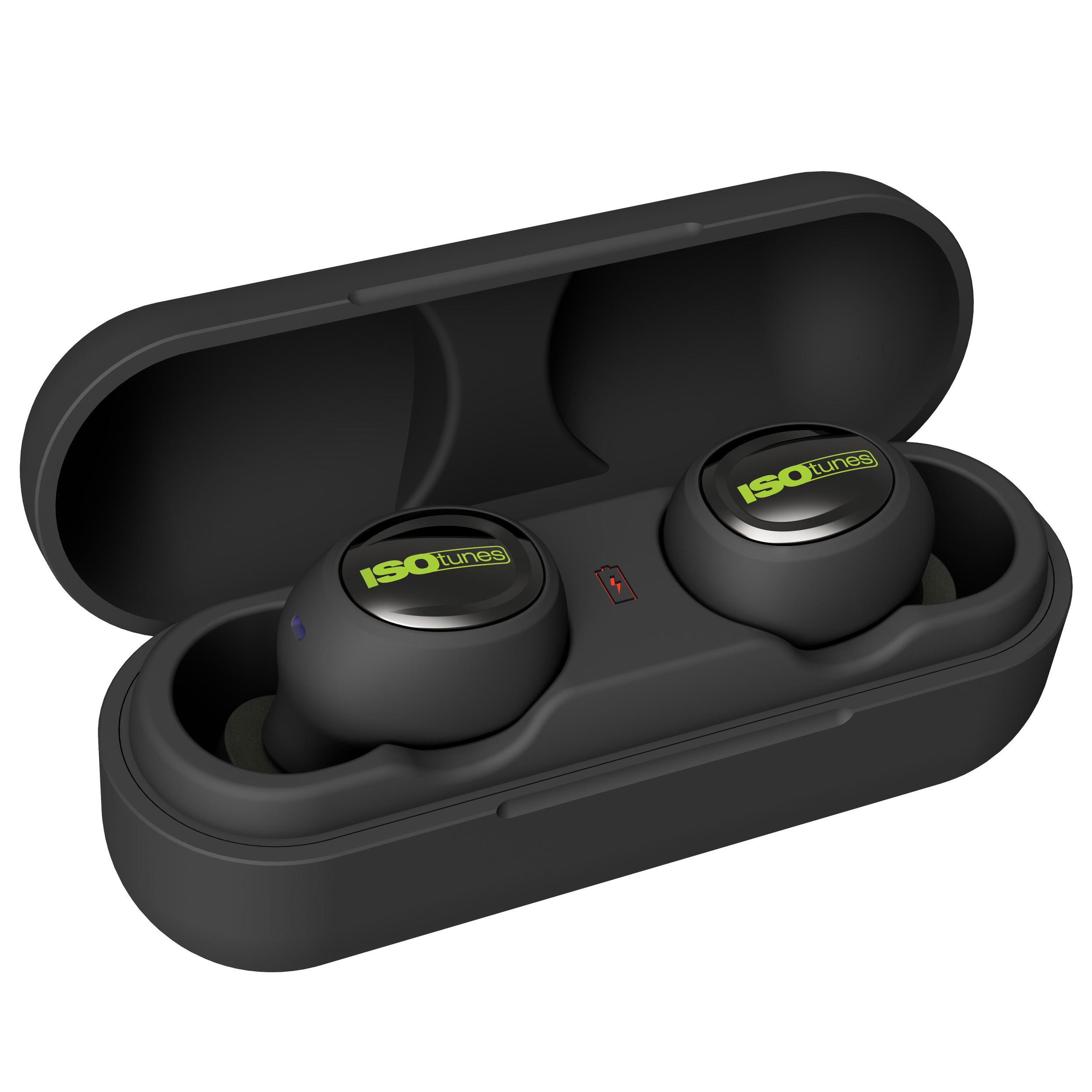 product: ISOtunes FREE 2.0 True Wireless Bluetooth Safety Earbuds - Matte Black shown