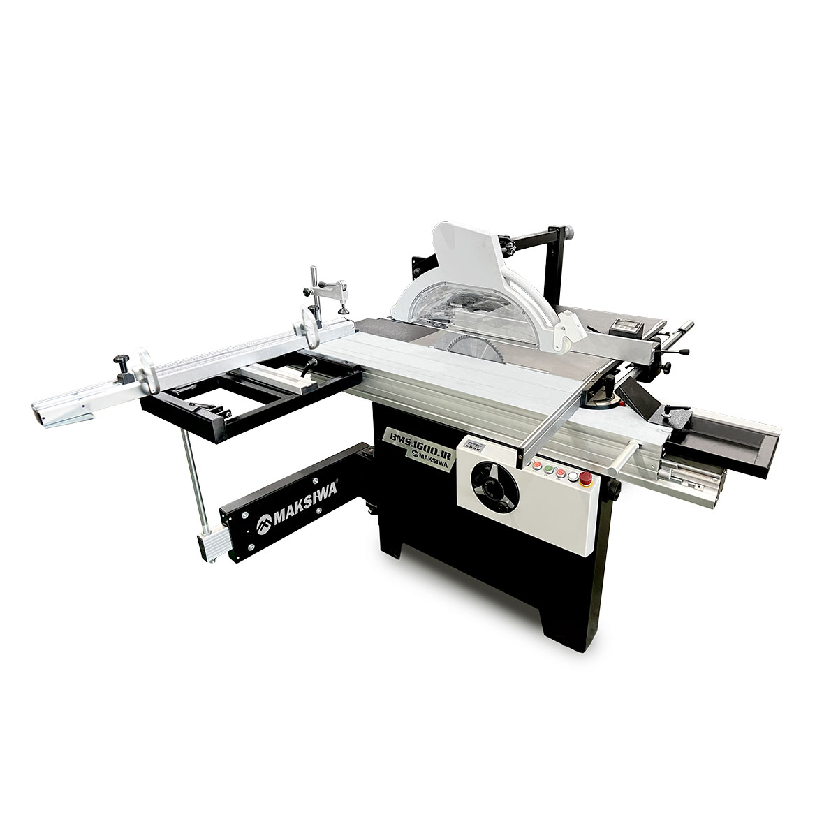 product: Maksiwa BMS.1600.IR Sliding Table Saw - Dado Edition - 5 HP - 1 PH shown