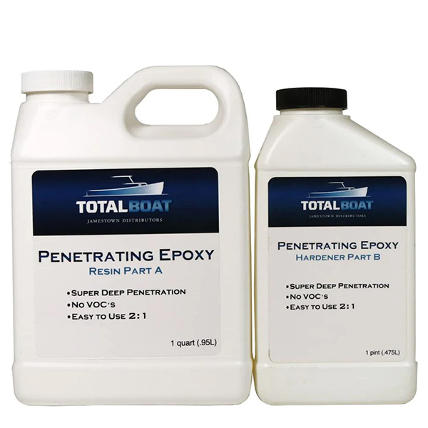 product: TotalBoat Penetrating Epoxy Sealer Kit - Quart shown