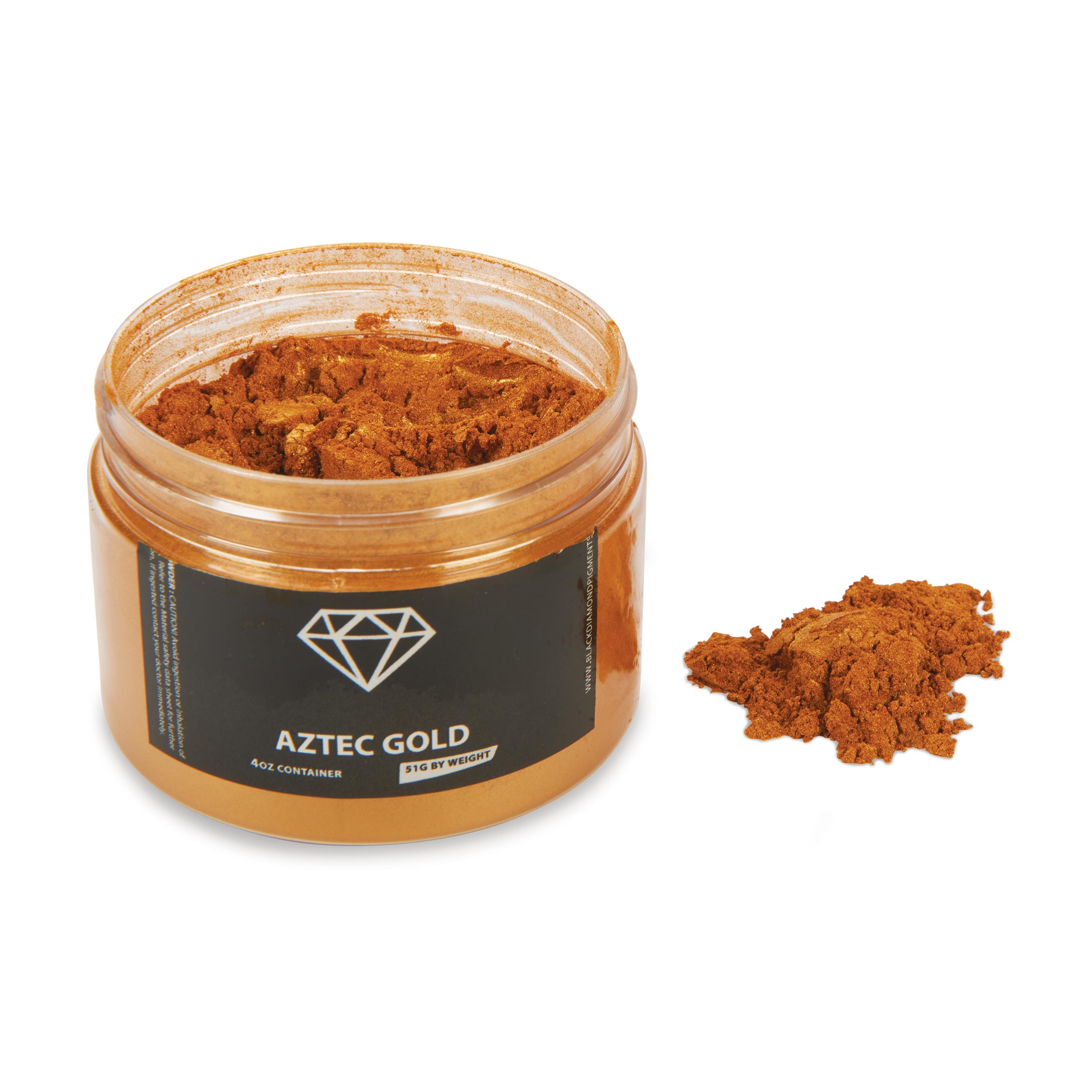 product: Black Diamond Pigments Mica Powder - Aztec Gold - 51 Grams shown