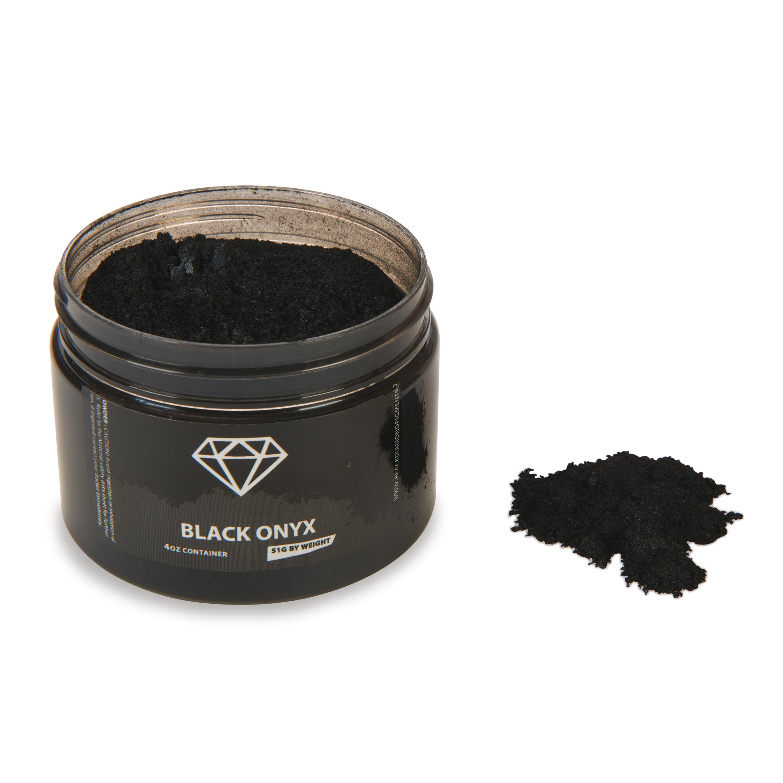 product: Black Diamond Pigments Mica Powder - Black Onyx - 51 Grams shown