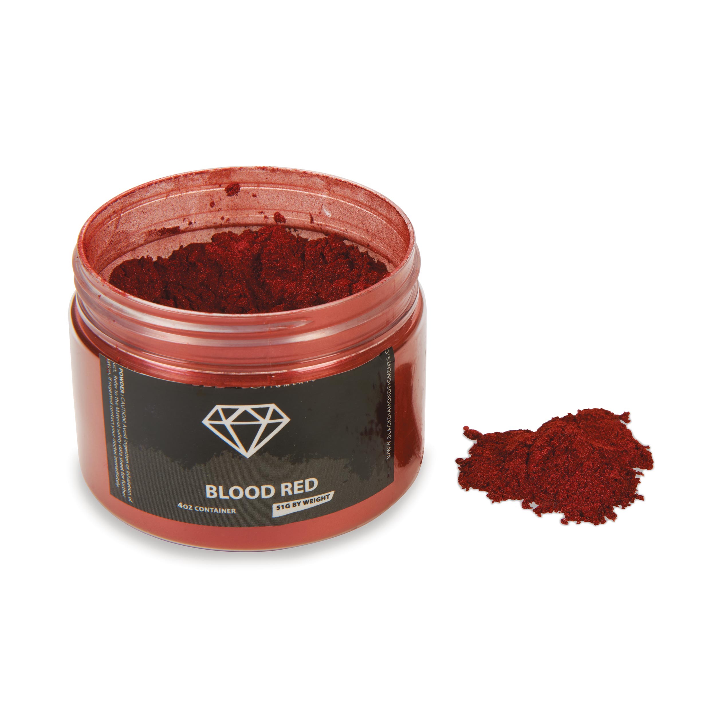 product: Black Diamond Pigments Mica Powder - Blood Red - 51 Grams shown