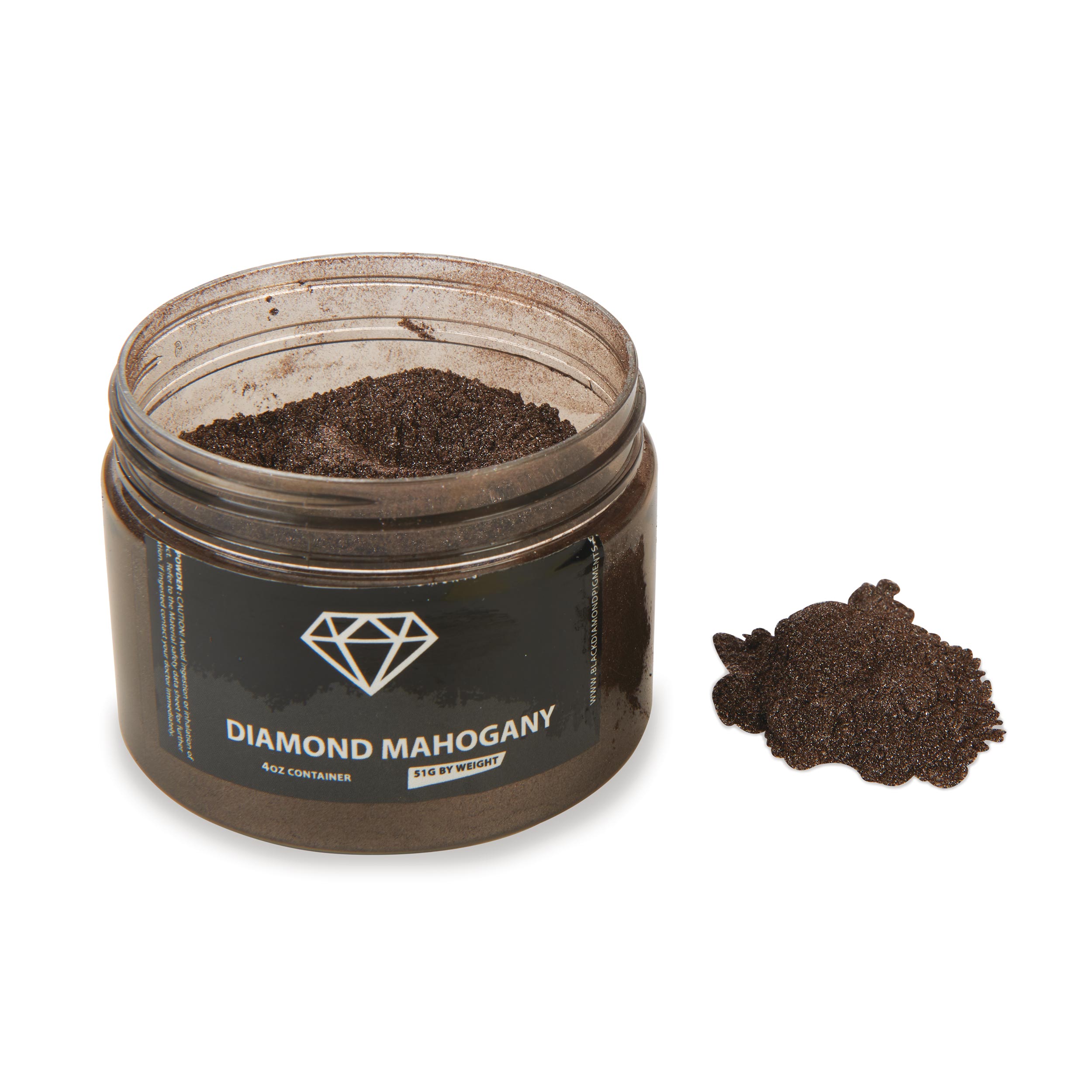 product: Black Diamond Pigments Mica Powder - Diamond Mahogany - 51 Grams shown