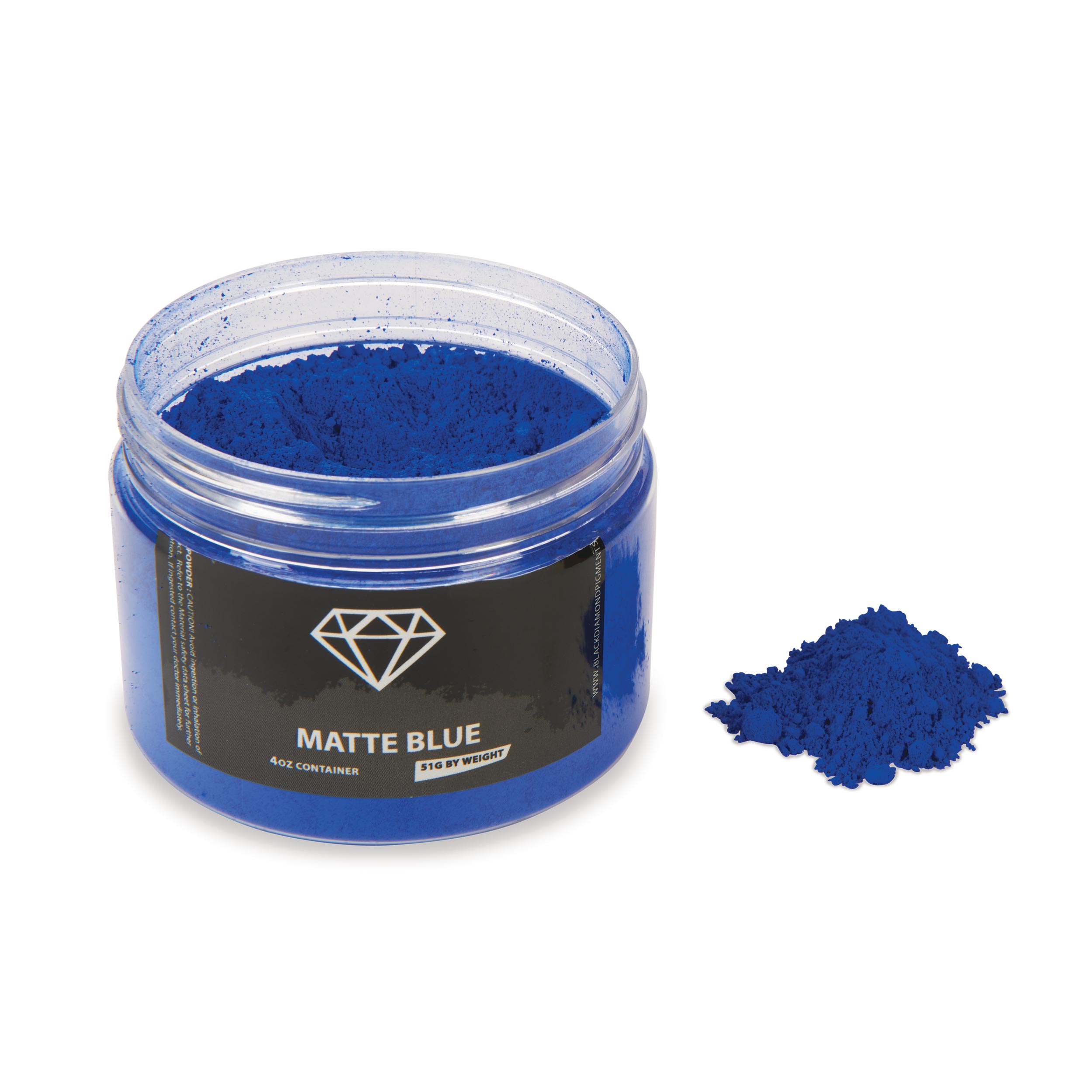 product: Black Diamond Pigments Mica Powder - Matte Blue - 51 Grams shown