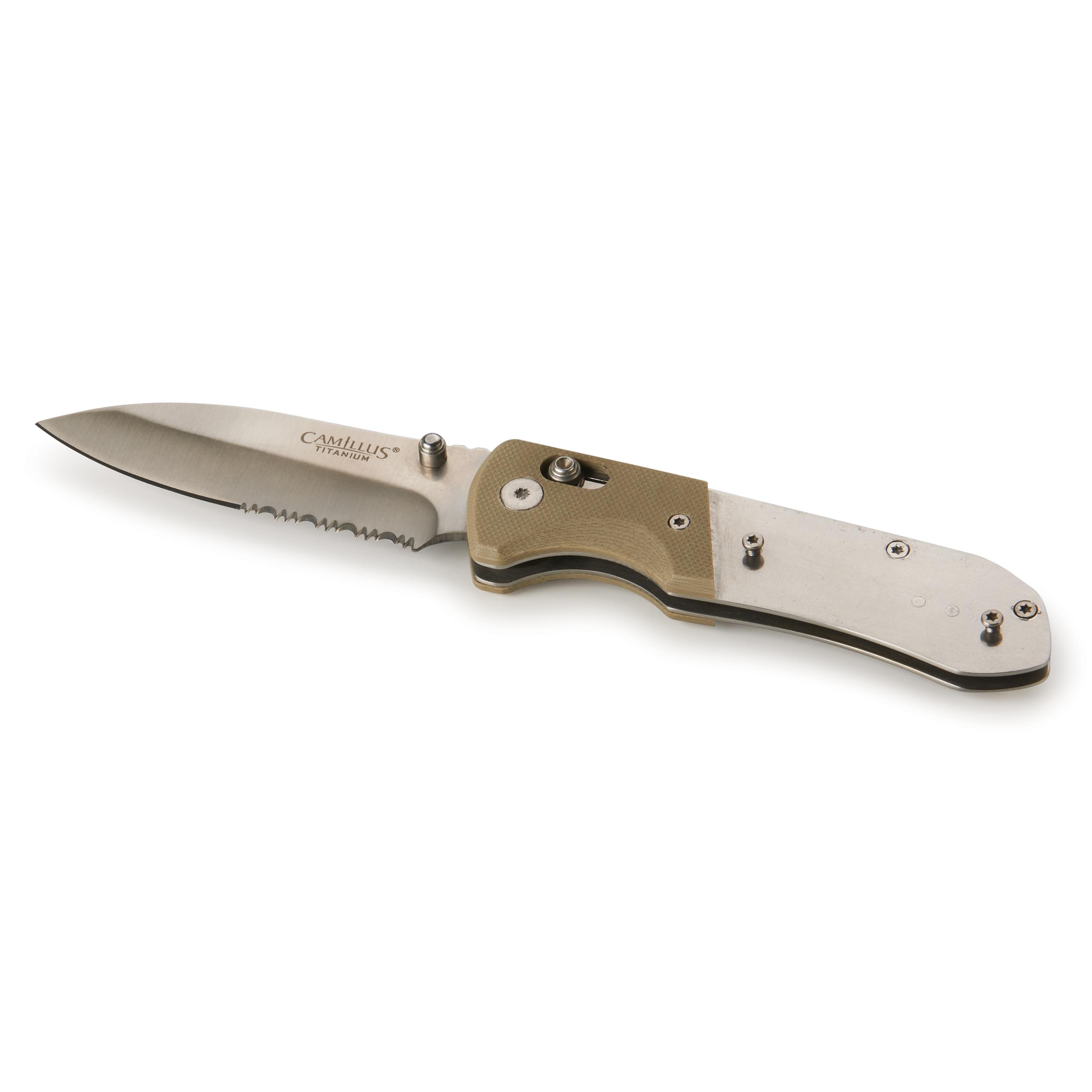 product: Camillus Avirock Spine Lock Pocketknife for Hunting and Fishing - 7-1/2