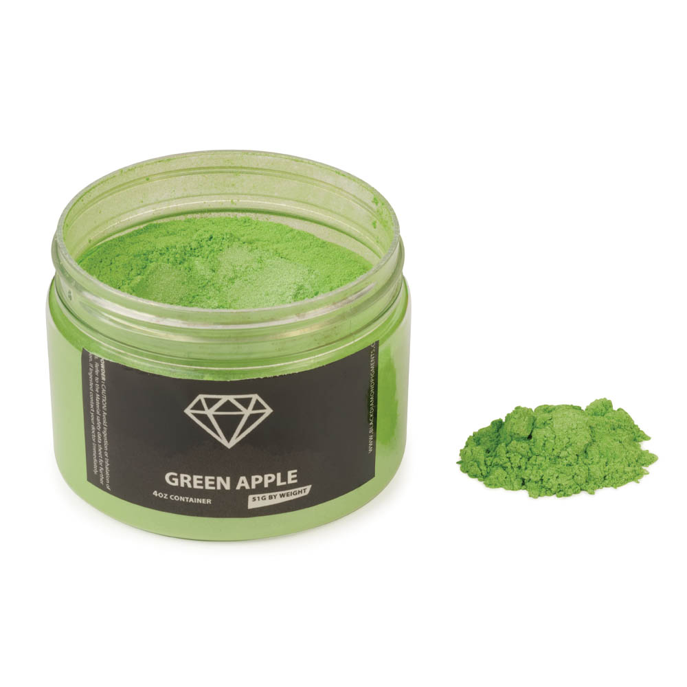 product: Black Diamond Pigments Mica Powder - Green Apple - 51 Grams shown