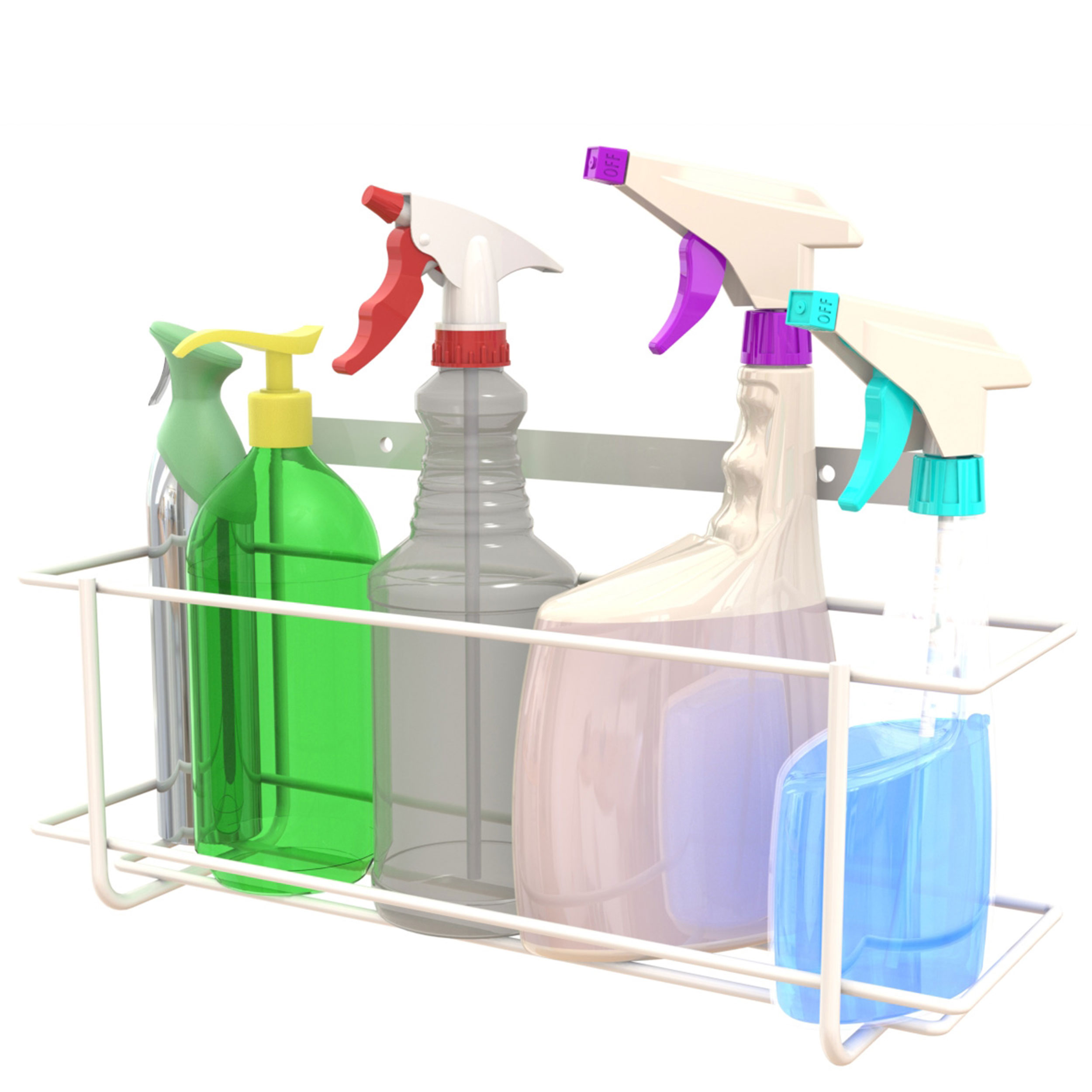 product: c2M Bottle Rack - White shown