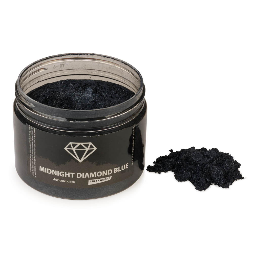 product: Black Diamond Pigments Mica Powder - Midnight Diamond Blue - 51 Grams shown