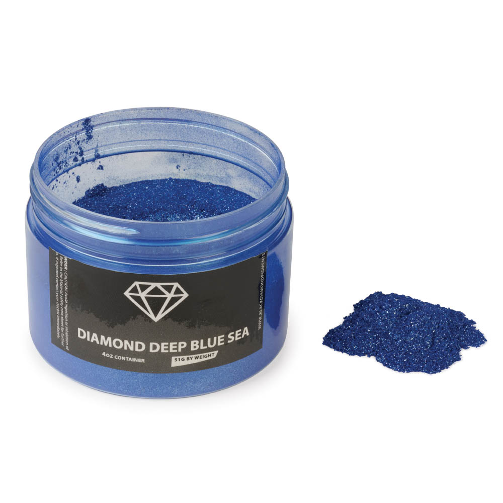 product: Black Diamond Pigments Mica Powder - Diamond Deep Blue Sea - 51 Grams shown