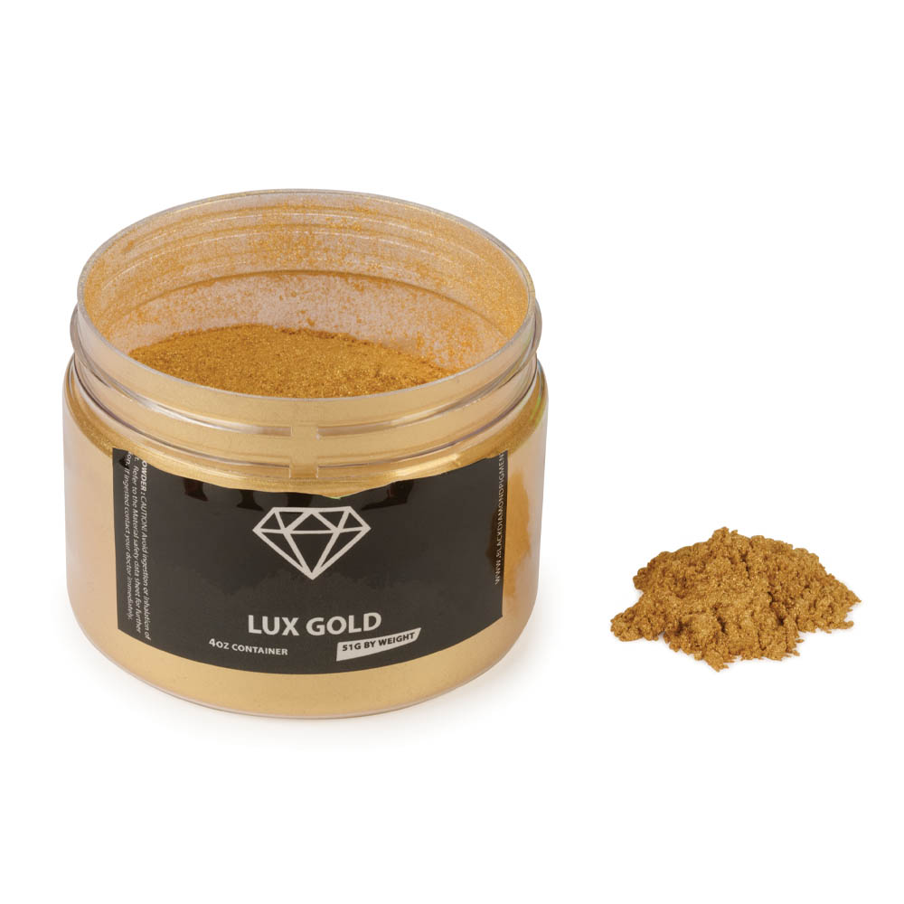 product: Black Diamond Pigments Mica Powder - Lux Gold - 51 Grams shown