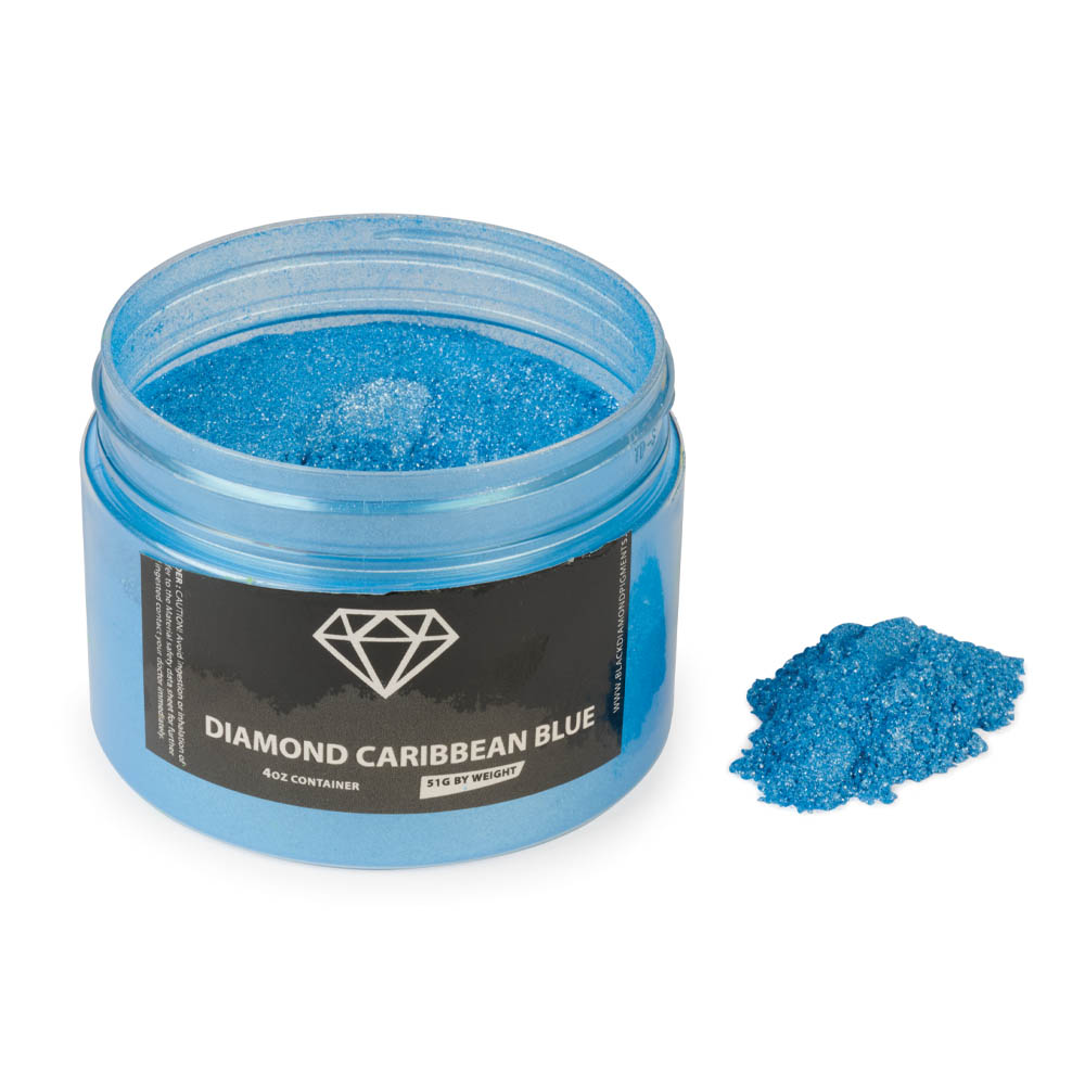 product: Black Diamond Pigments Mica Powder - Diamond Caribbean Blue - 51 Grams shown