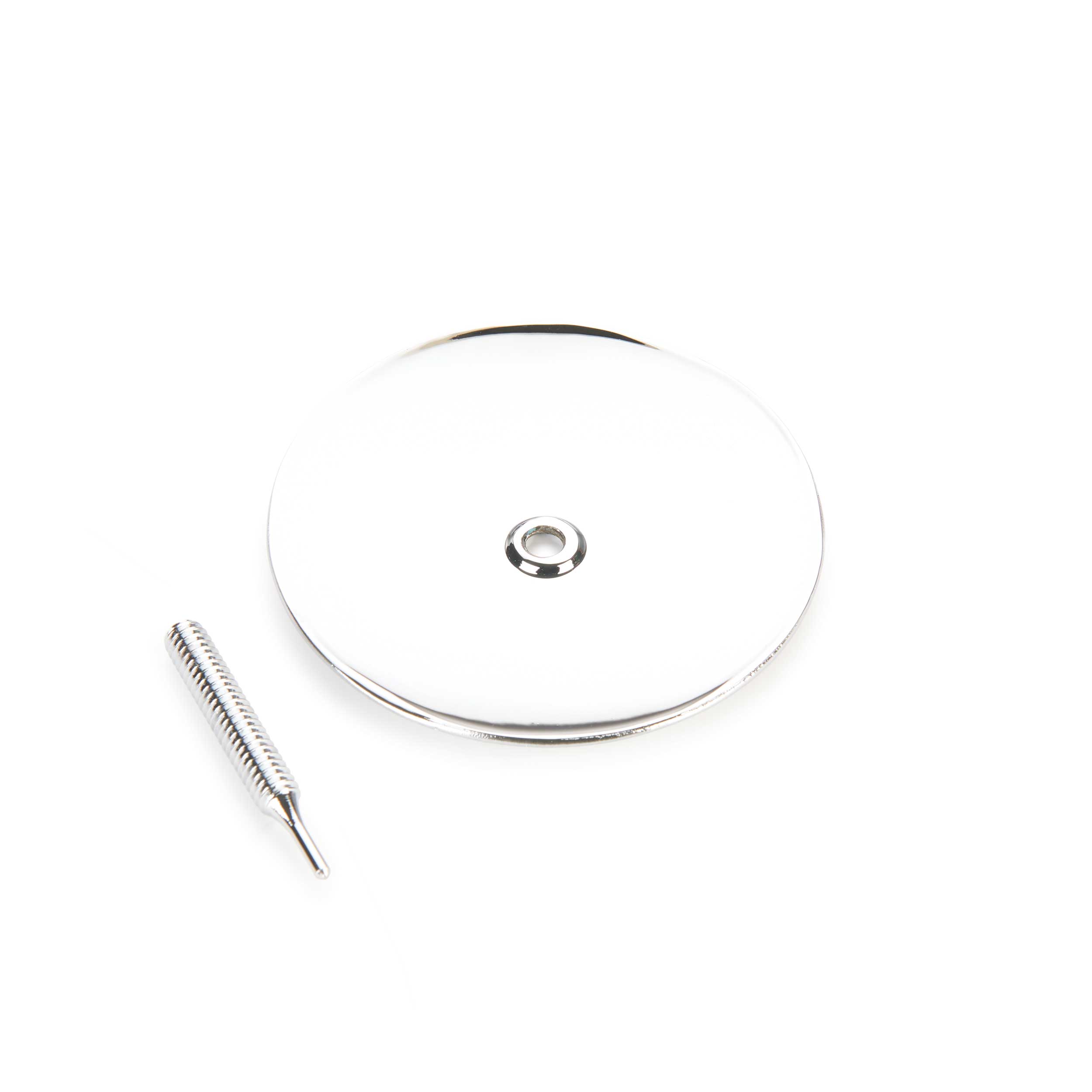 product: WoodRiver Pillar Candle Dish - Chrome - 3