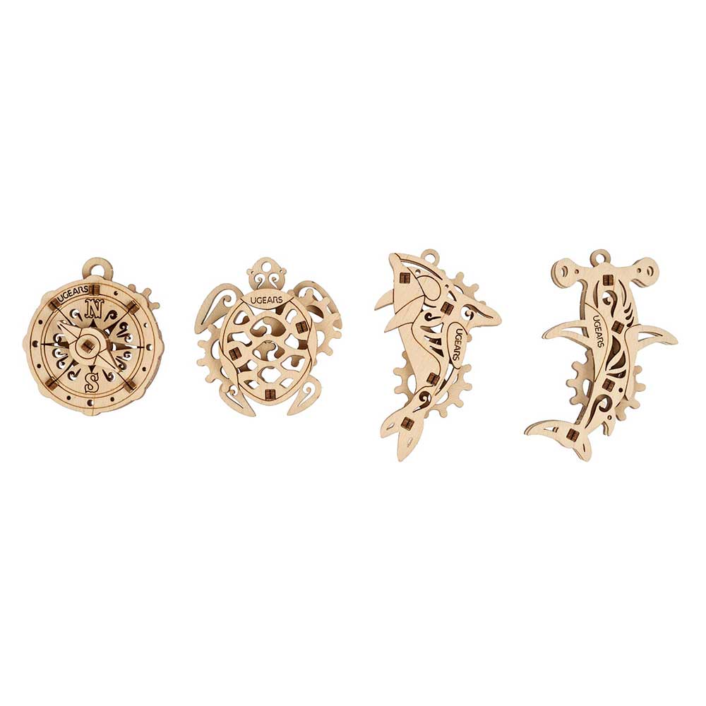 product: UGears U-Fidgets Spinner Kit - Atlantic Ocean shown