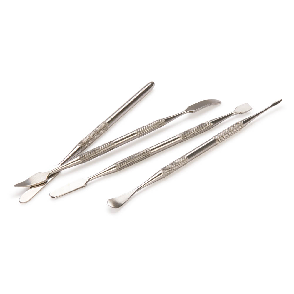 product: WoodRiver Stainless Steel Spatula Set - 4 Piece shown