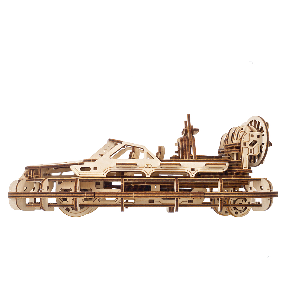 product: UGears Rescue Hovercraft Wooden Craft Kit shown
