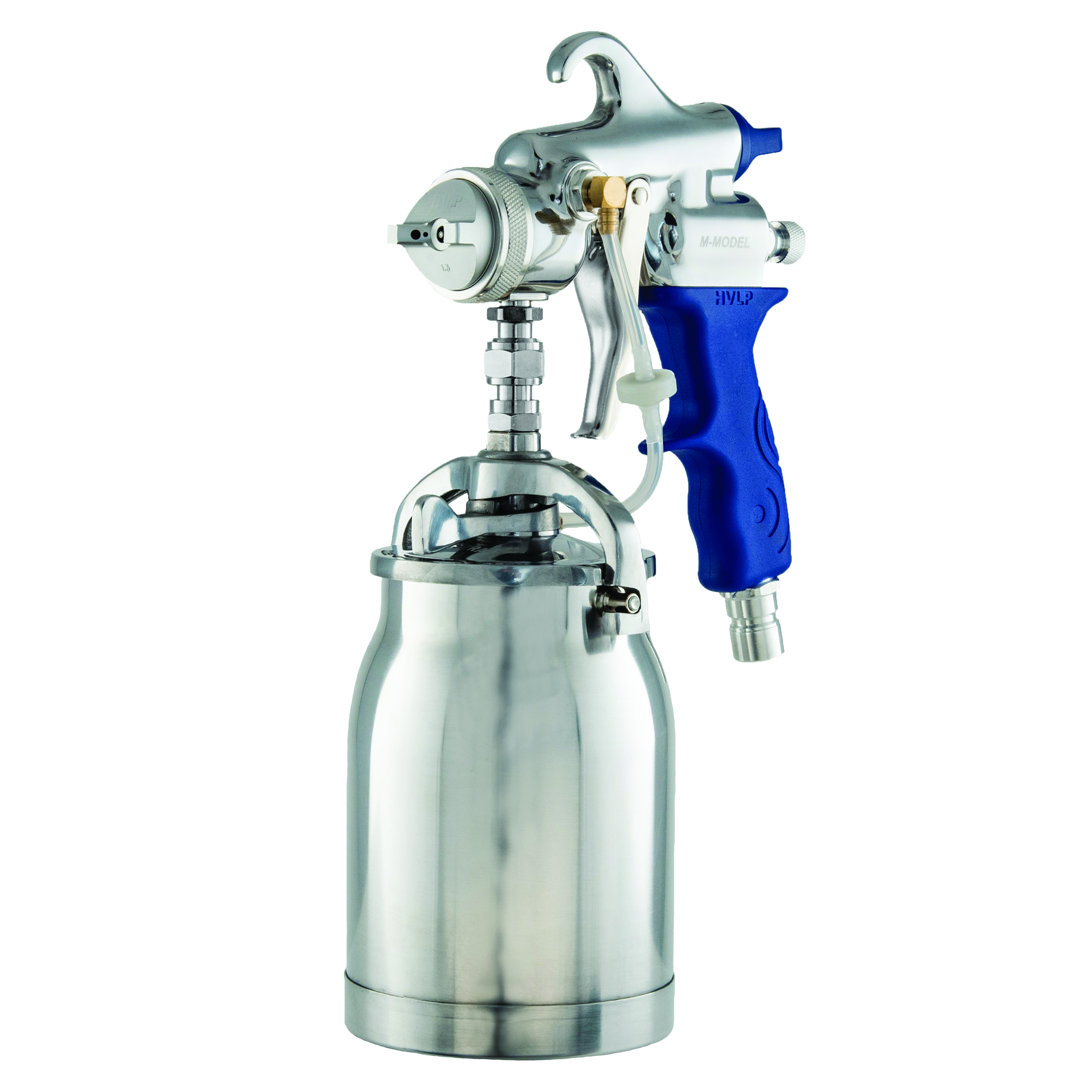 product: Fuji Spray M-Model Bottom Feed Spray Gun - Blue - 1.3mm shown