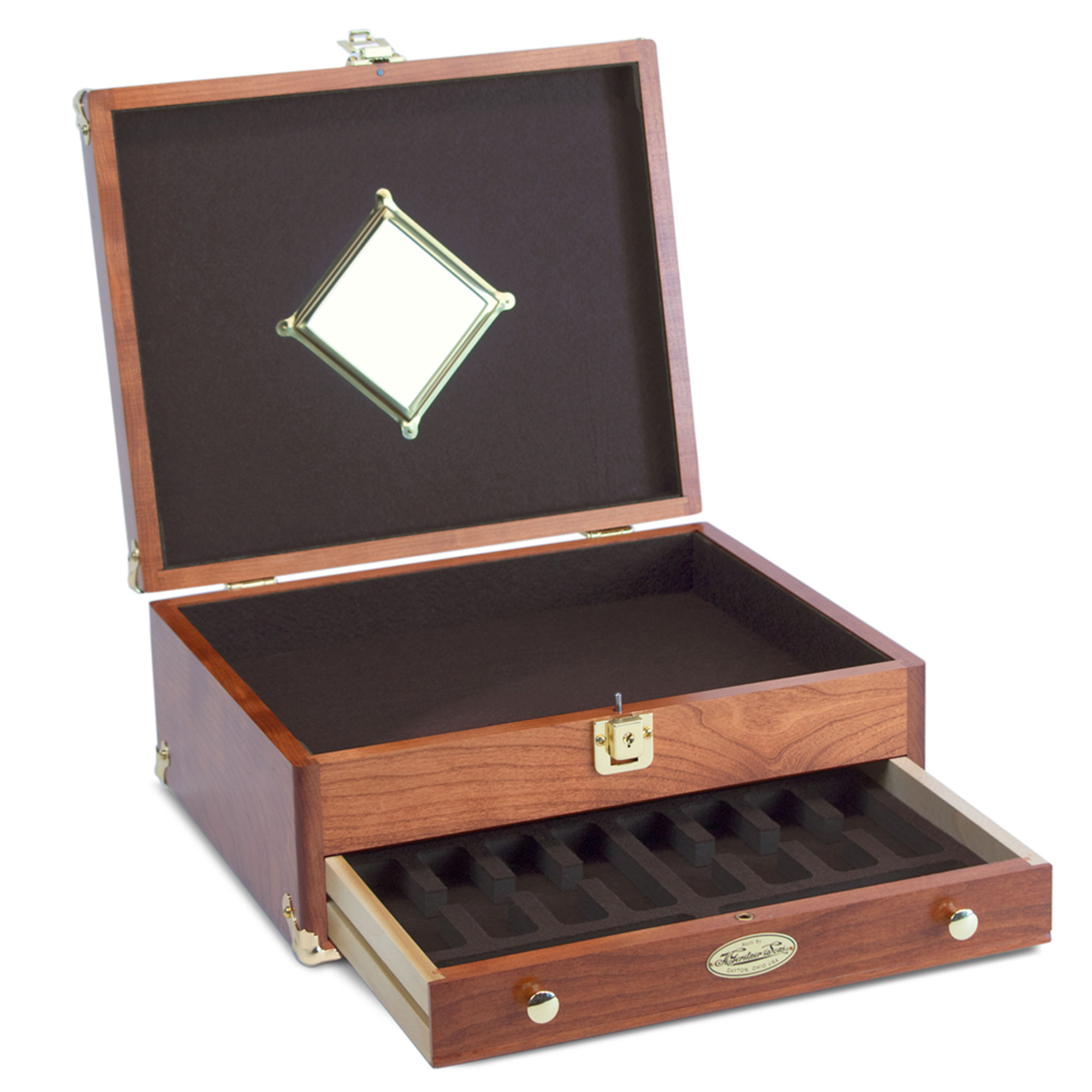 product: Gerstner EDC Desktop Case, Model 1401 American Cherry shown