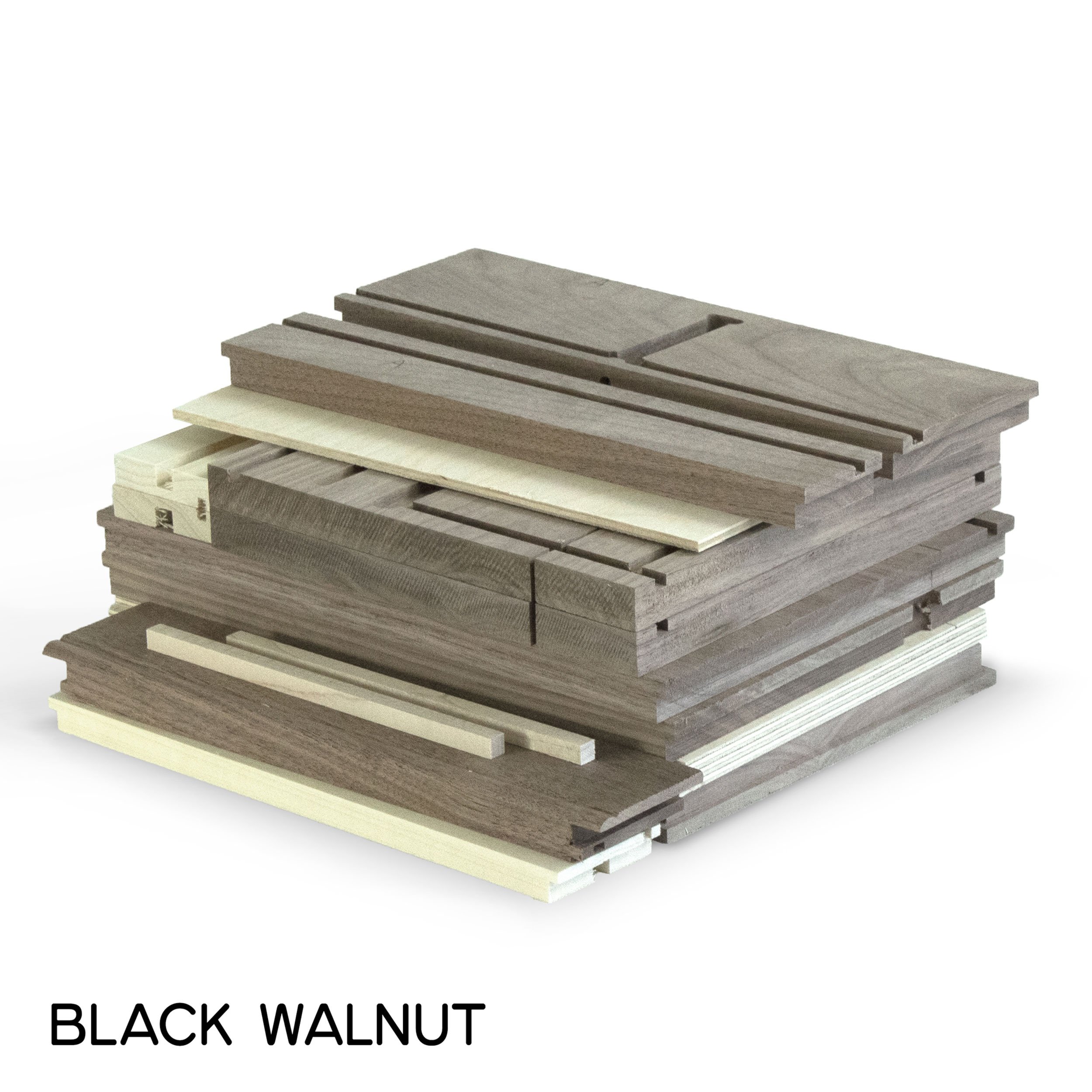 product: Gerstner Just Right Box, Model J1001, DIY Kit, Black Walnut shown