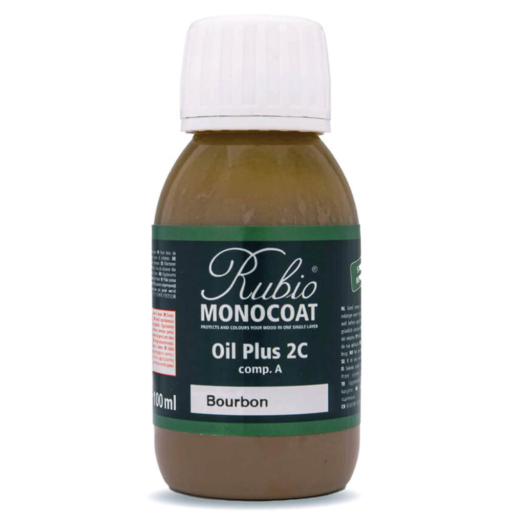 product: Rubio Monocoat Oil Plus Part A - Oil Only - Bourbon - 100 ml shown