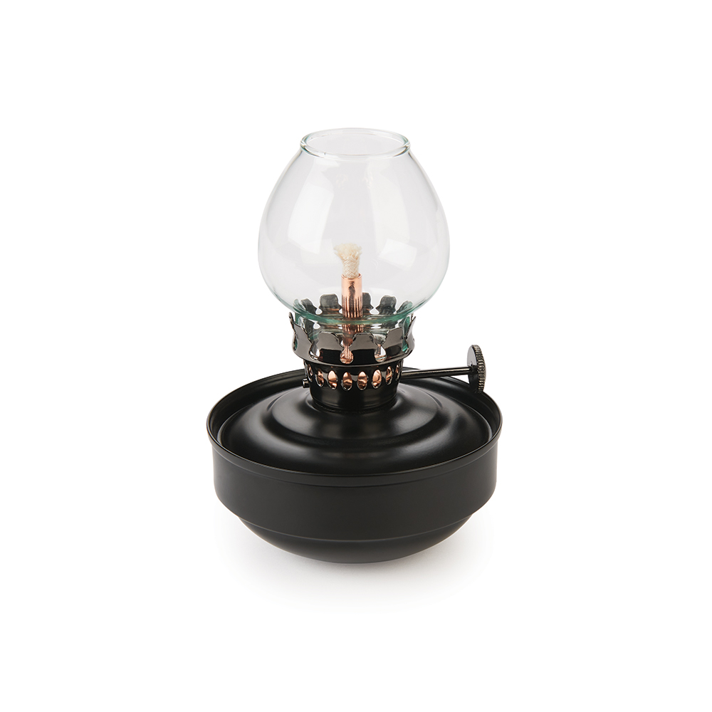 product: WoodRiver Nautical-Style Oil Lamp Kit - Painted Black/Black Chrome shown