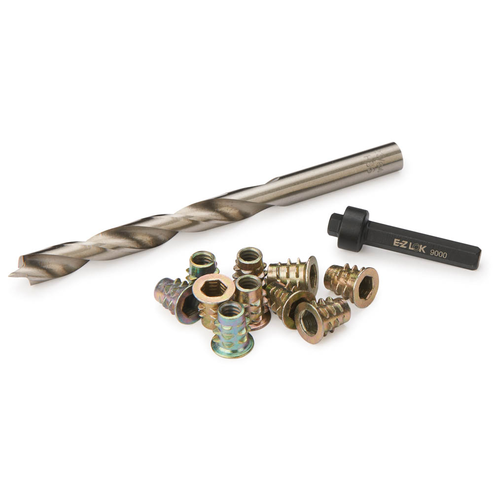 product: E-Z LOK E-Z Hex 1/4-20 Threaded Insert Kit - Flanged shown