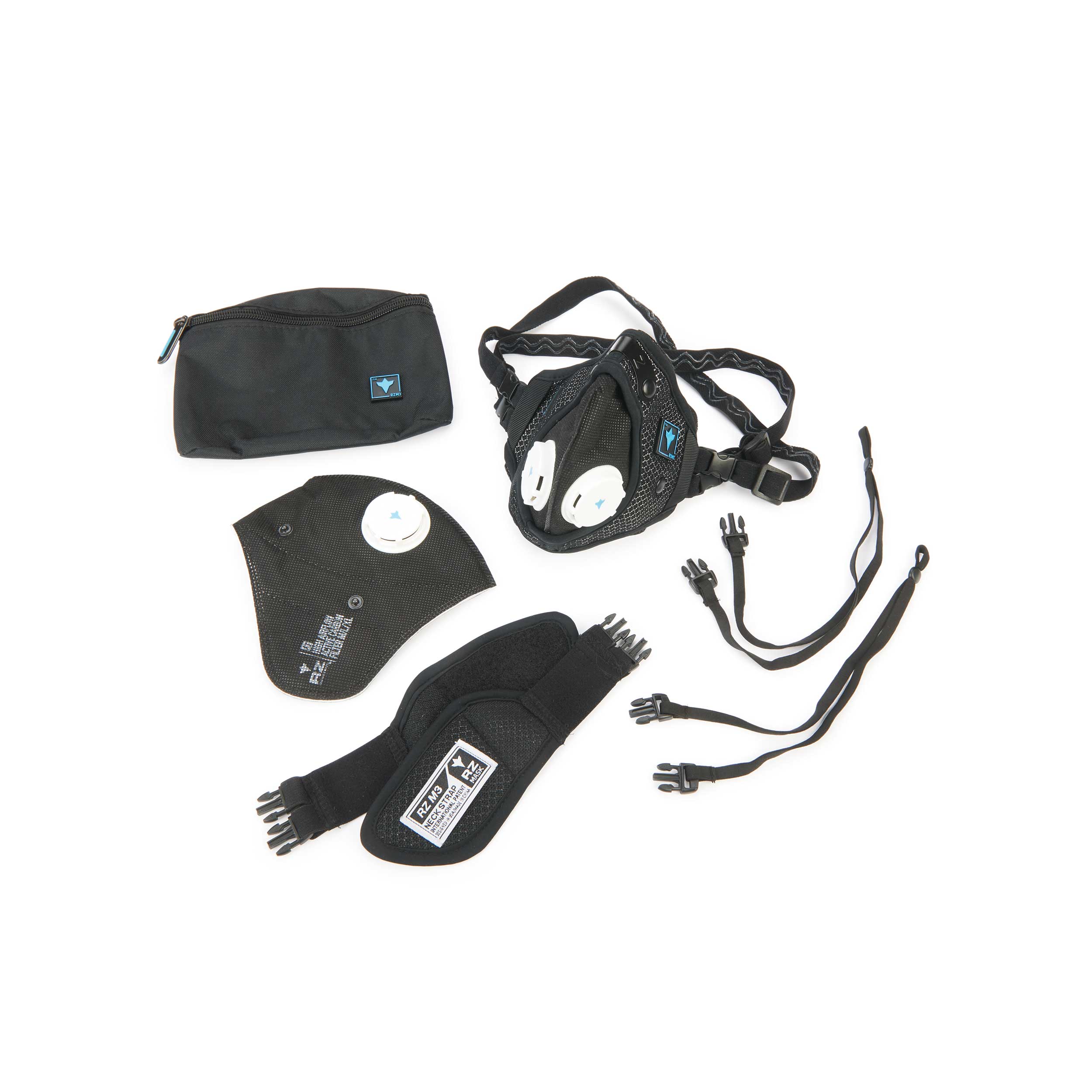 product: RZ M3 Dust Mask with 2 Filters and Case - M/L/XL shown