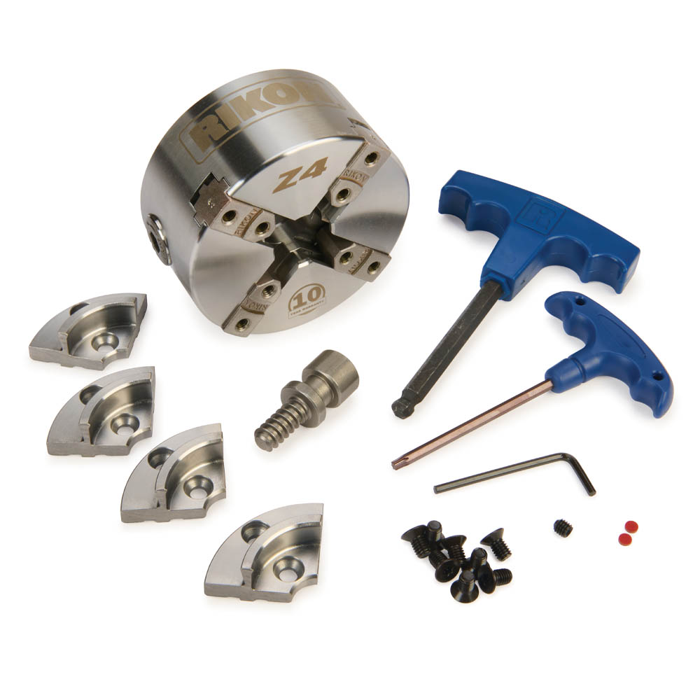 product: RIKON Z4 4-Jaw Lathe Chuck - Insert Version shown